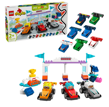 LEGO DUPLO F1 Team Race Cars & Drivers Set 10445