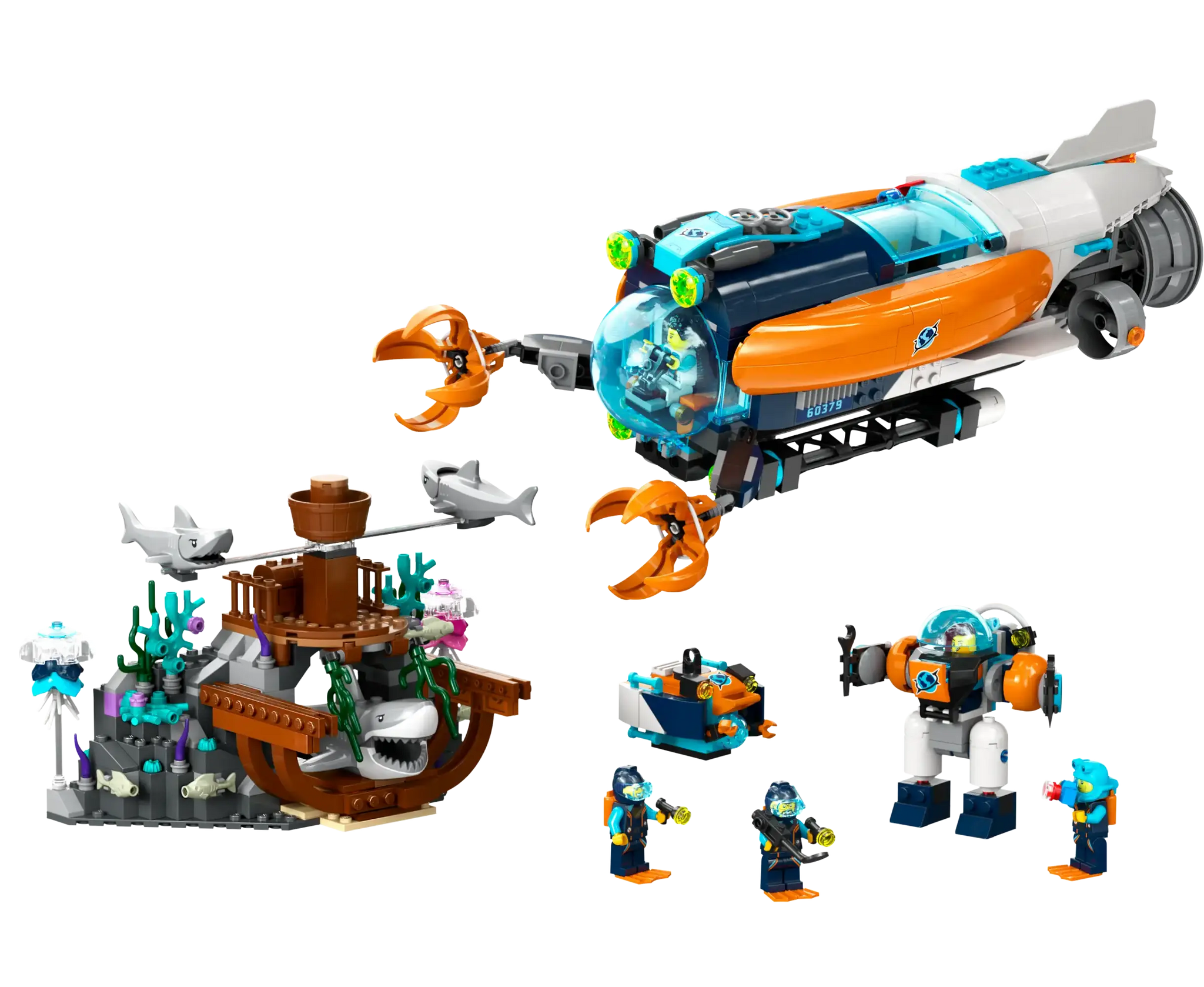 LEGO CITY 60379 Deep-Sea Explorer Submarine Playset