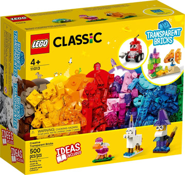 LEGO 11013 Classic Creative Transparent Bricks Set - 500 Pieces