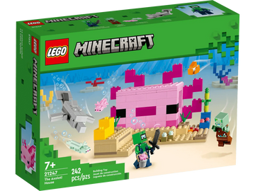 LEGO Minecraft 21247 Axolotl House with Underwater Adventure