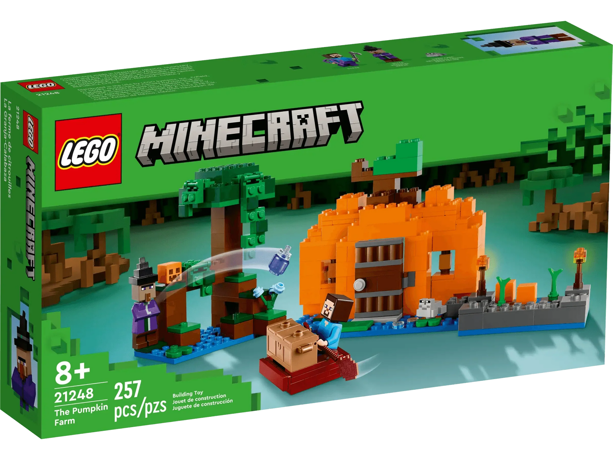LEGO Minecraft The Pumpkin Farm Set 21248 for Kids 8+