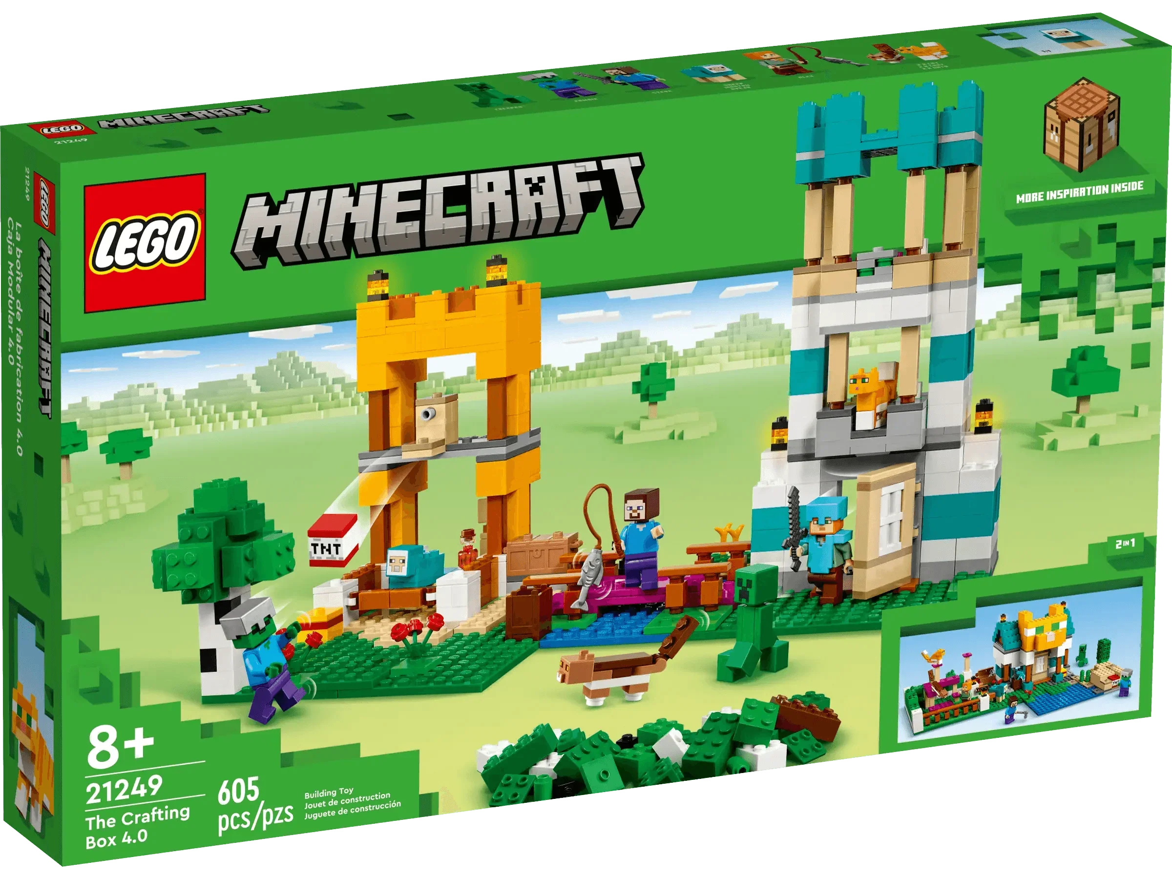 LEGO Minecraft The Crafting Box 4.0 - 2-in-1 Playset