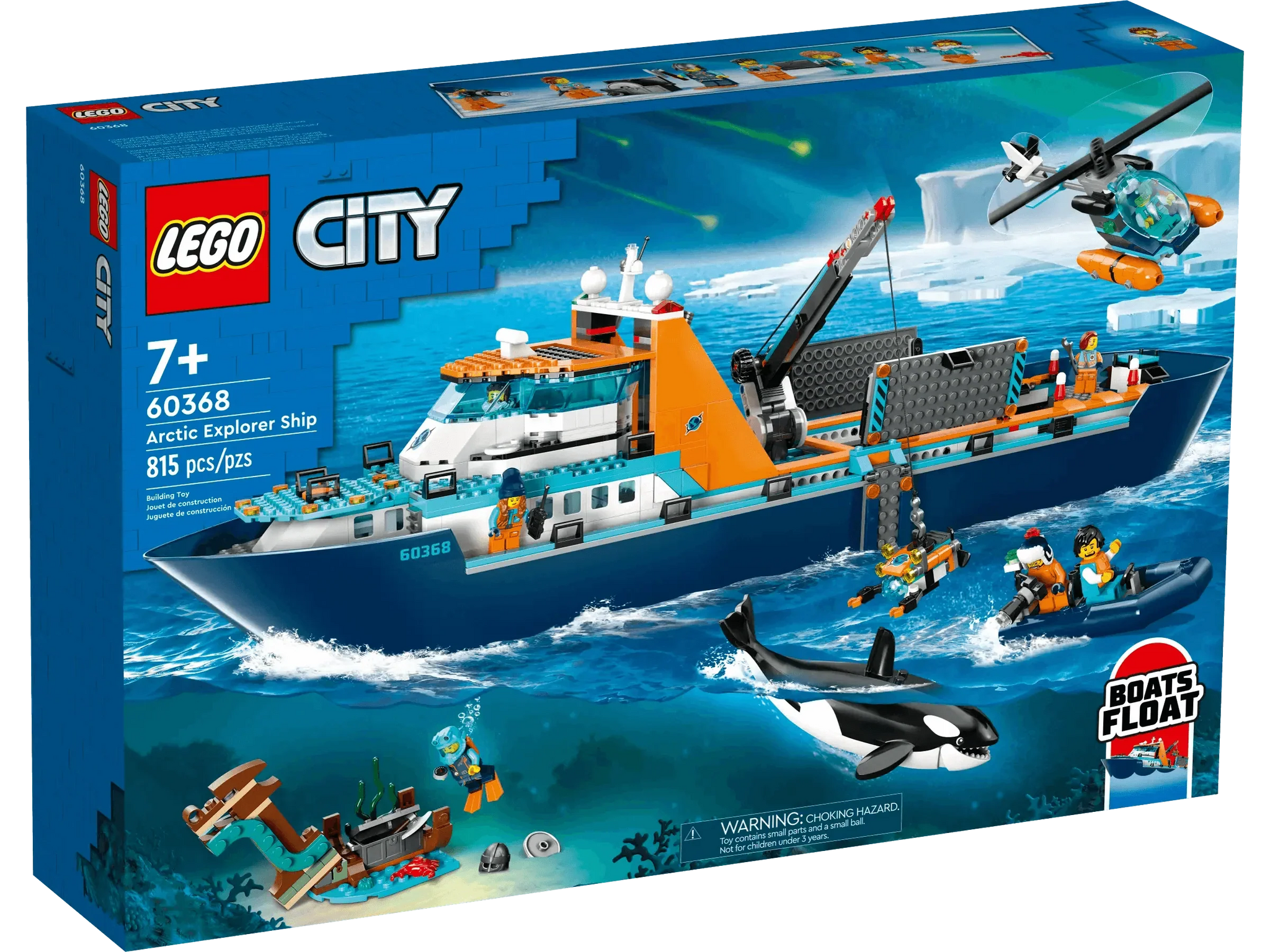 LEGO CITY Arctic Explorer Ship 60368 with Helicopter & ROV