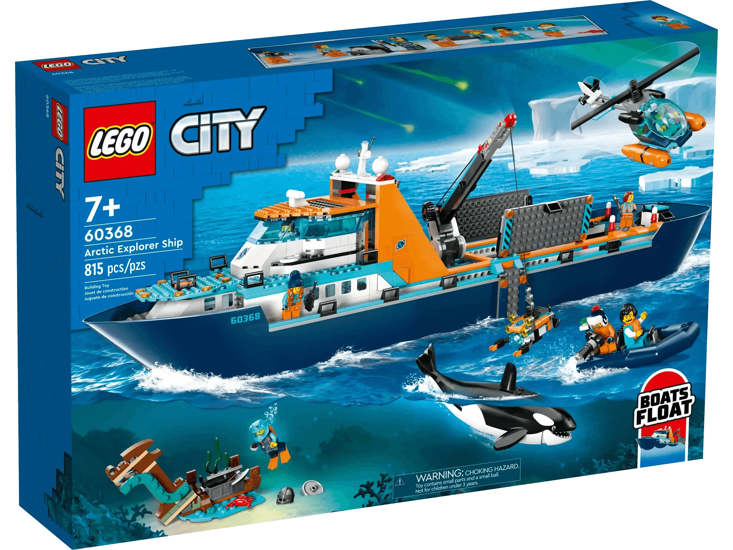LEGO CITY Arctic Explorer Ship 60368 with Helicopter & ROV