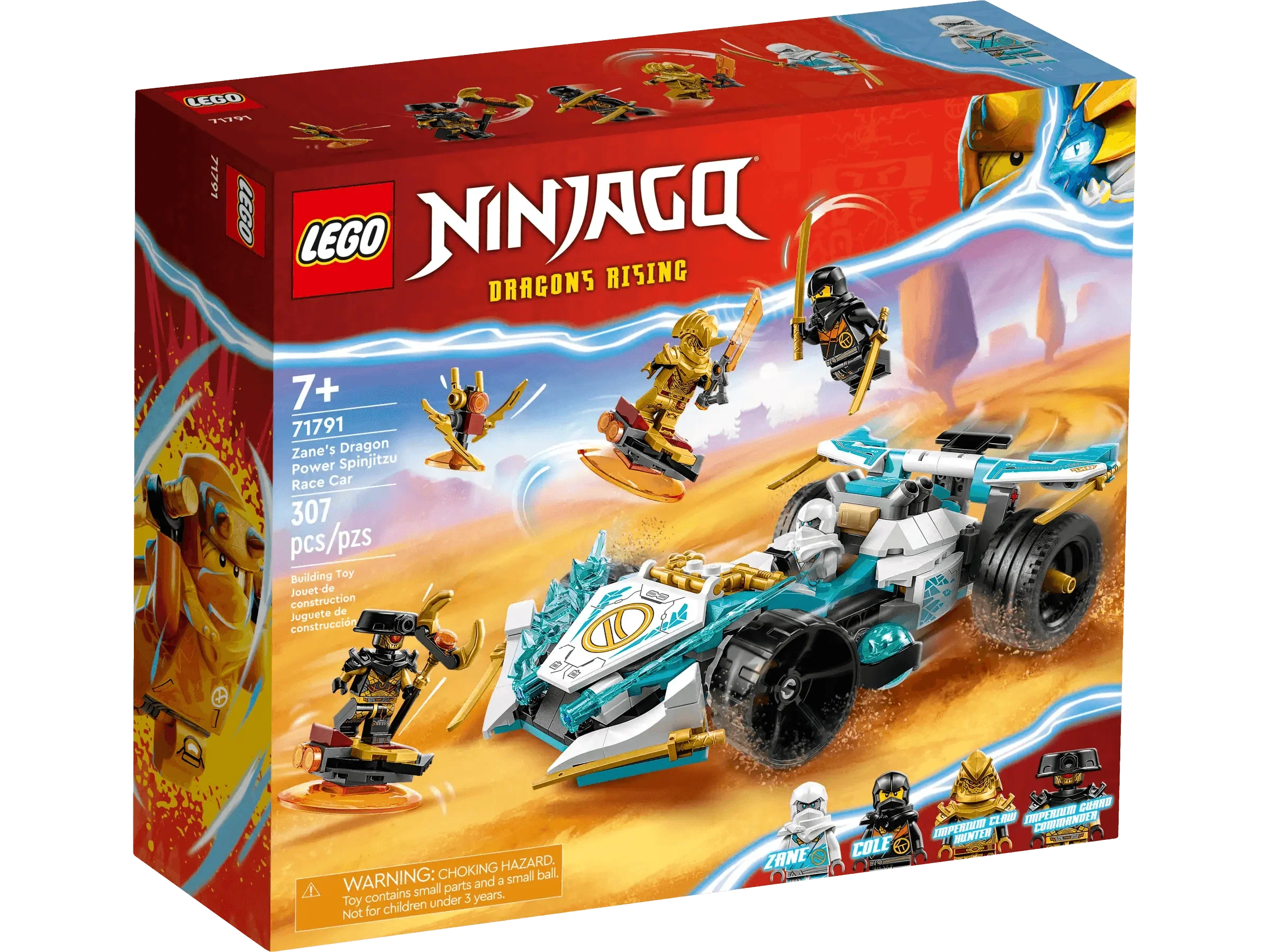LEGO Ninjago Zane's Dragon Power Spinjitzu Race Car 71791