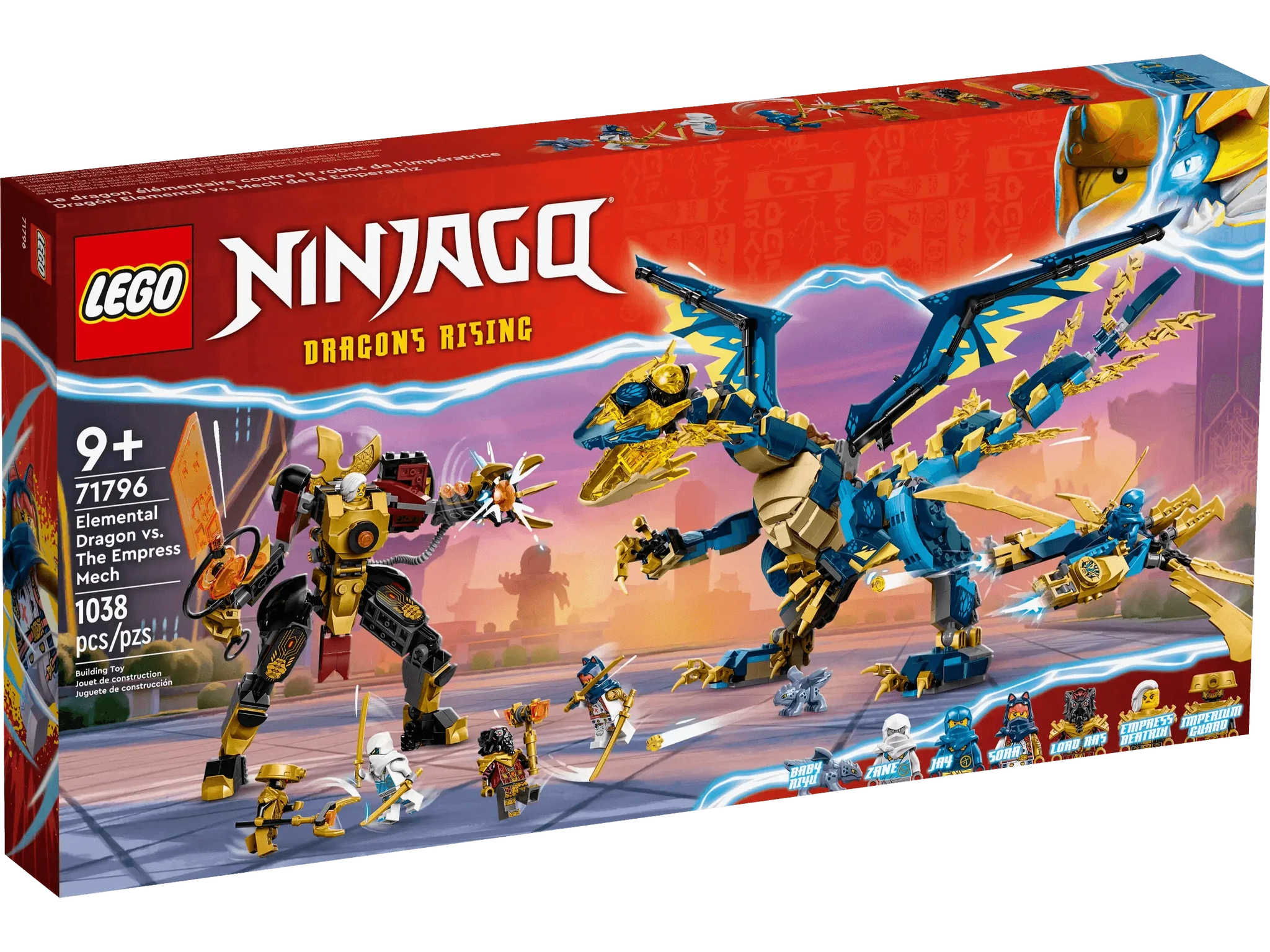 LEGO Ninjago Elemental Dragon vs Empress Mech Set 71796