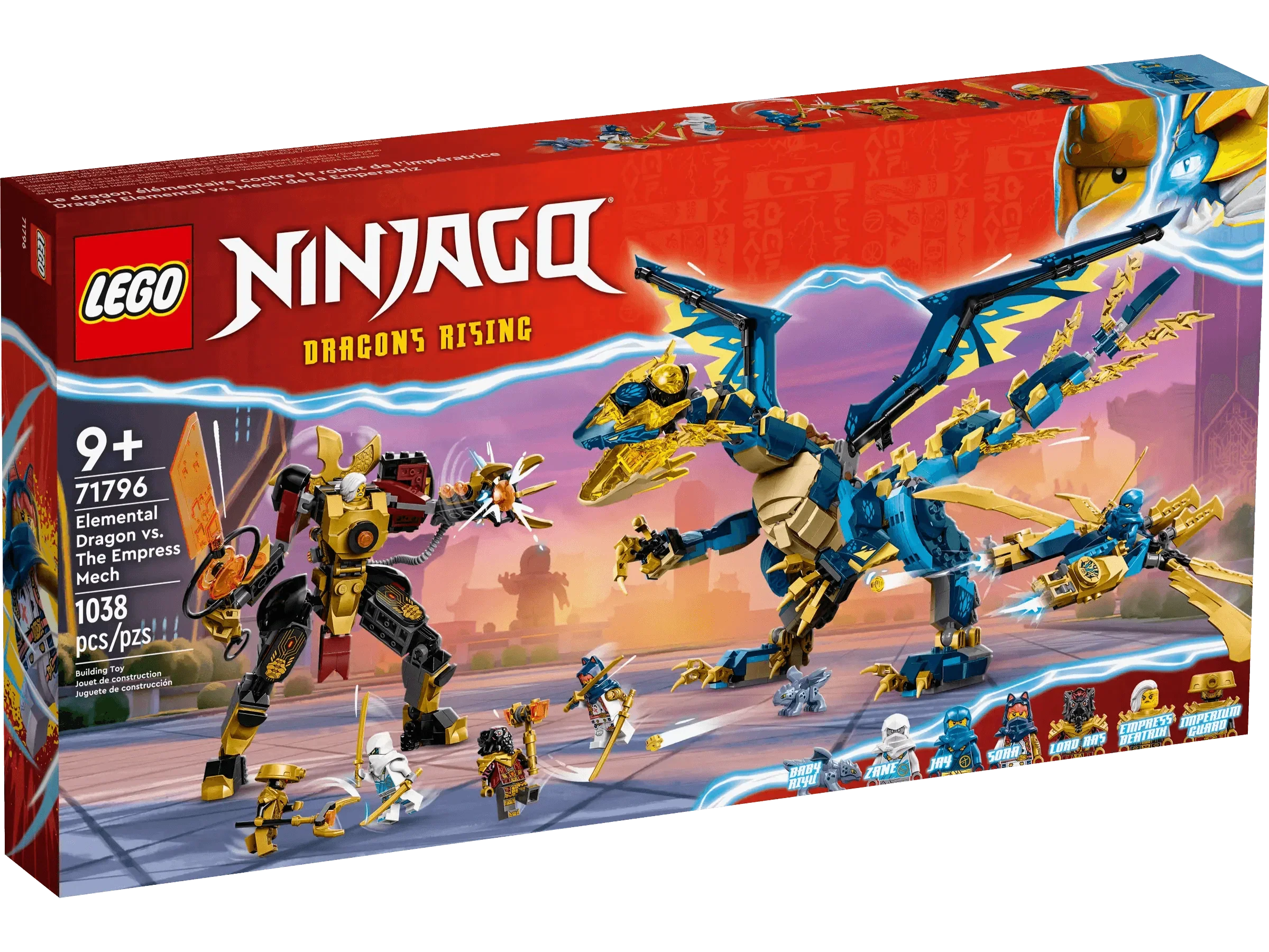 LEGO Ninjago Elemental Dragon vs Empress Mech Set 71796