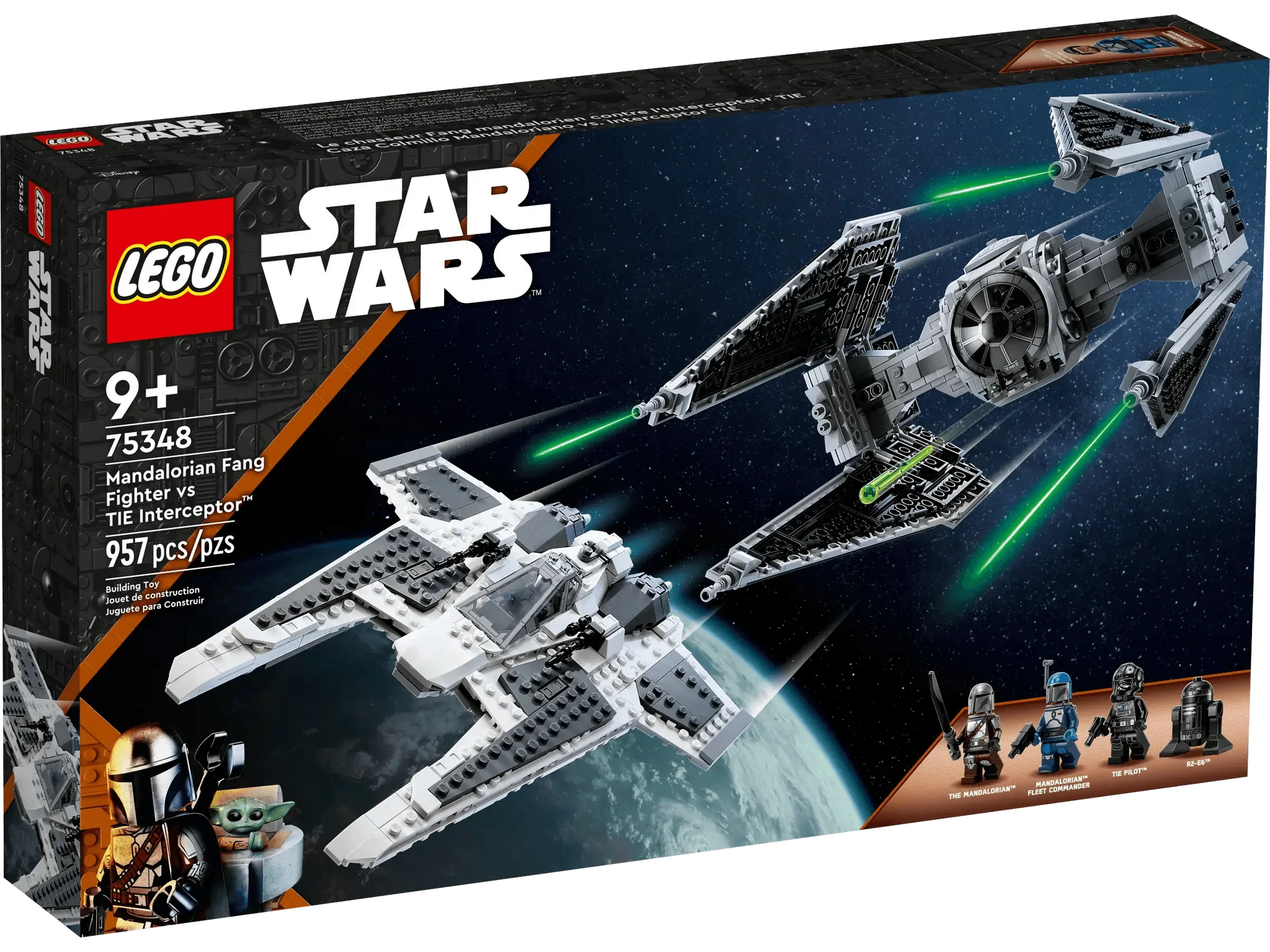 LEGO Star Wars 75348 Mandalorian Fang Fighter & TIE Interceptor