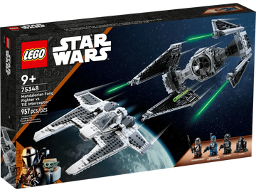 LEGO Star Wars 75348 Mandalorian Fang Fighter & TIE Interceptor