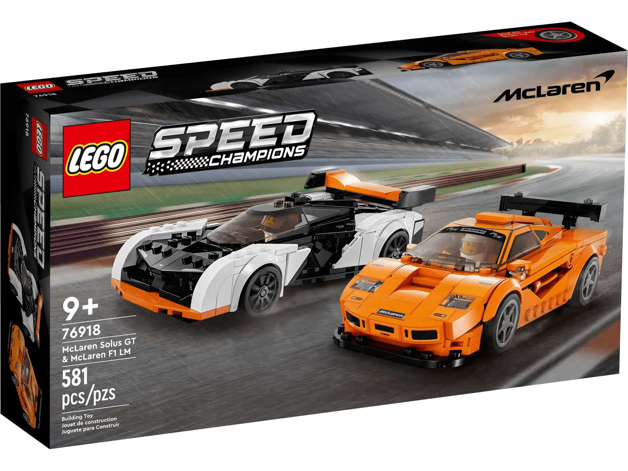 LEGO 76918 Speed Champions McLaren Solus GT & F1 LM Set