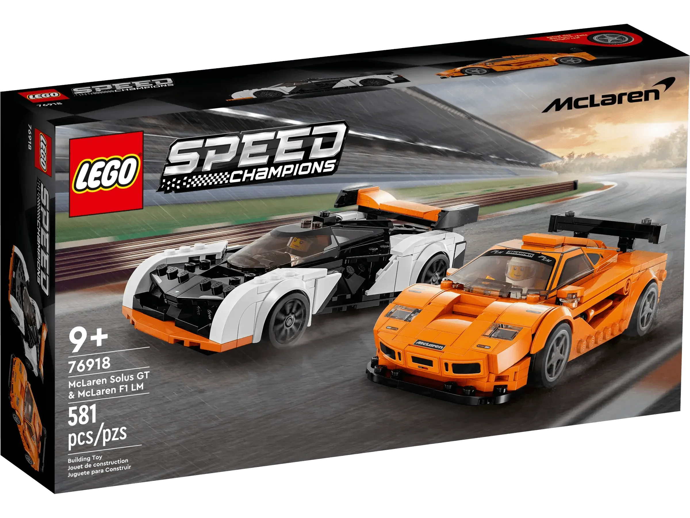 LEGO 76918 Speed Champions McLaren Solus GT & F1 LM Set