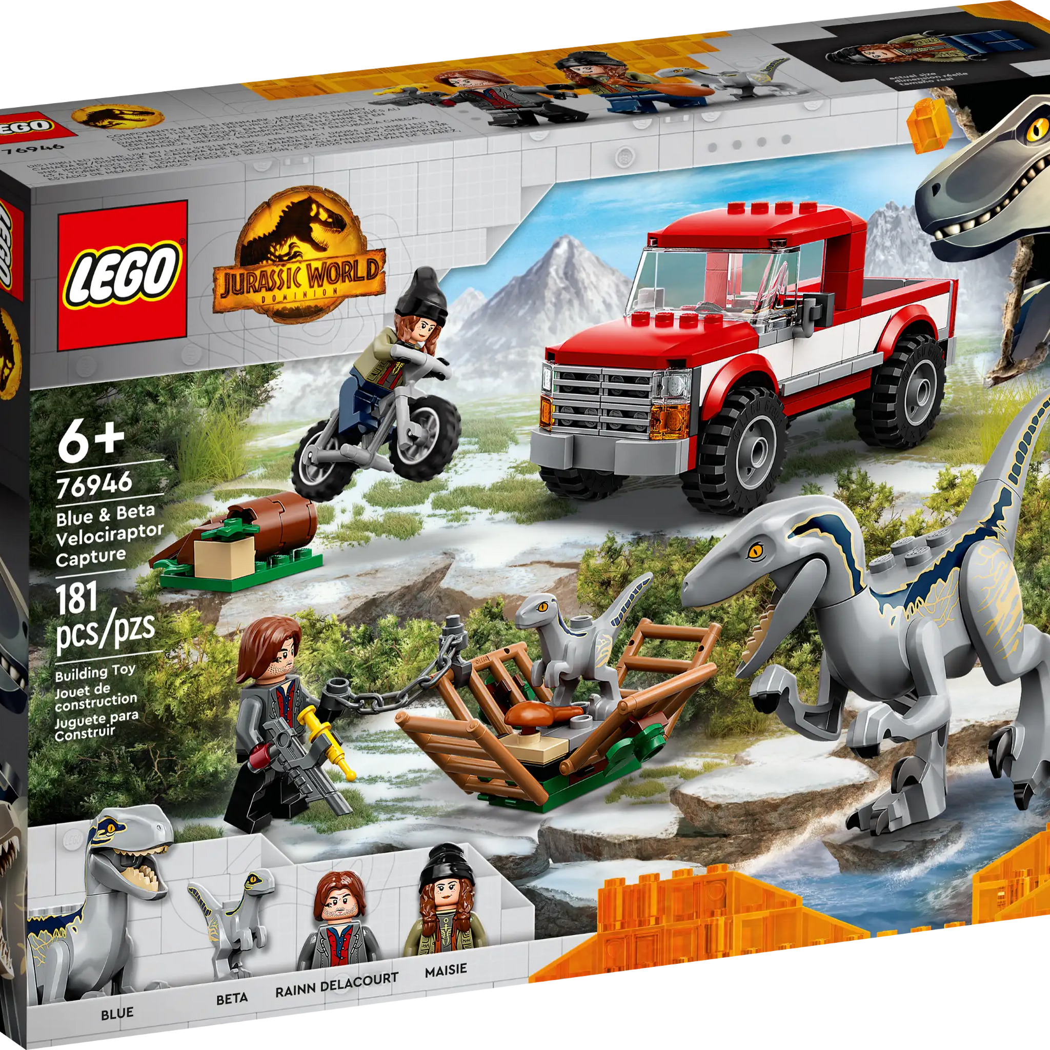 LEGO Jurassic World Blue & Beta Velociraptor Capture Set