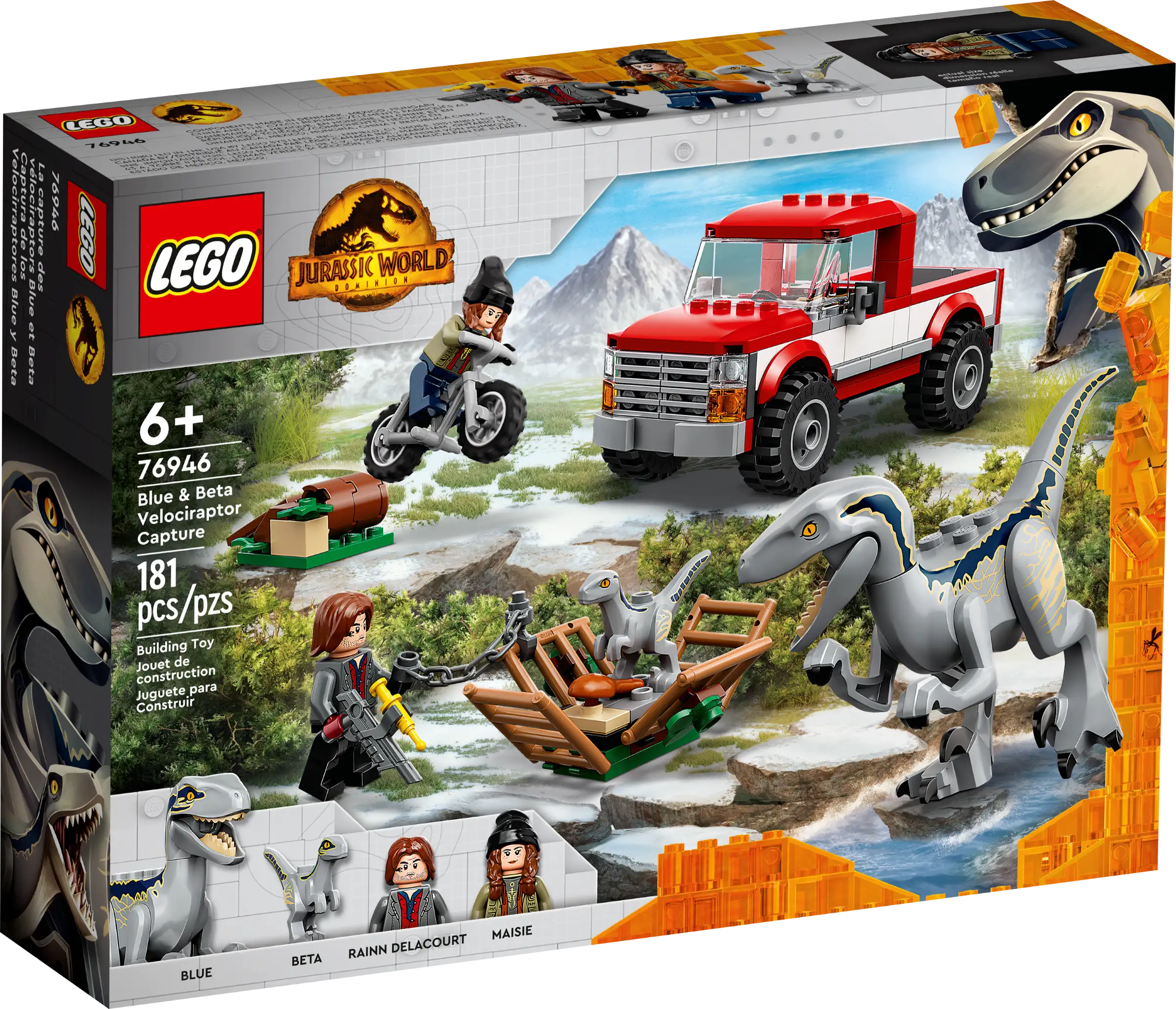 LEGO Jurassic World Blue & Beta Velociraptor Capture Set
