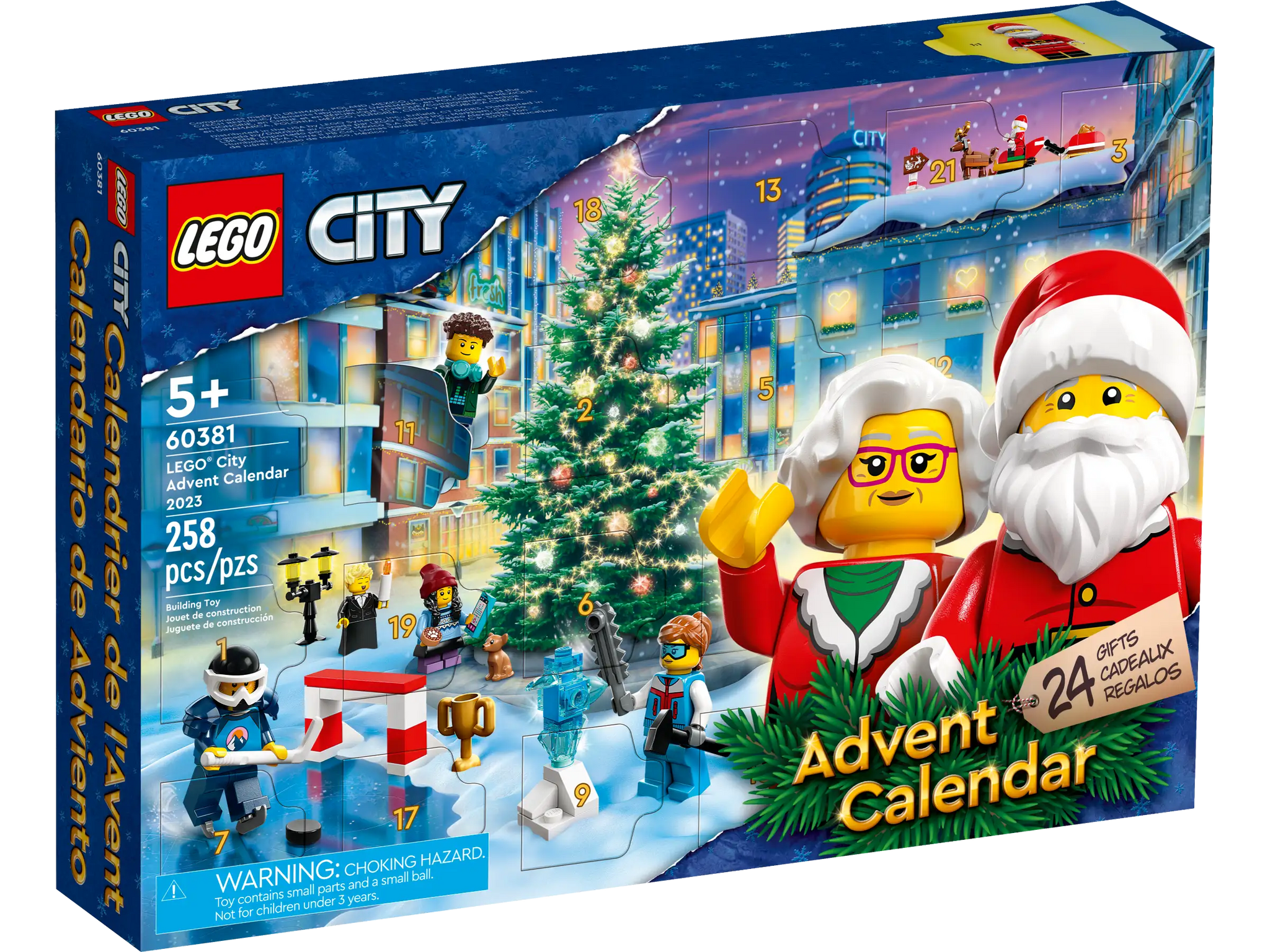 LEGO CITY 60381 Advent Calendar with Mini Builds & Playmat