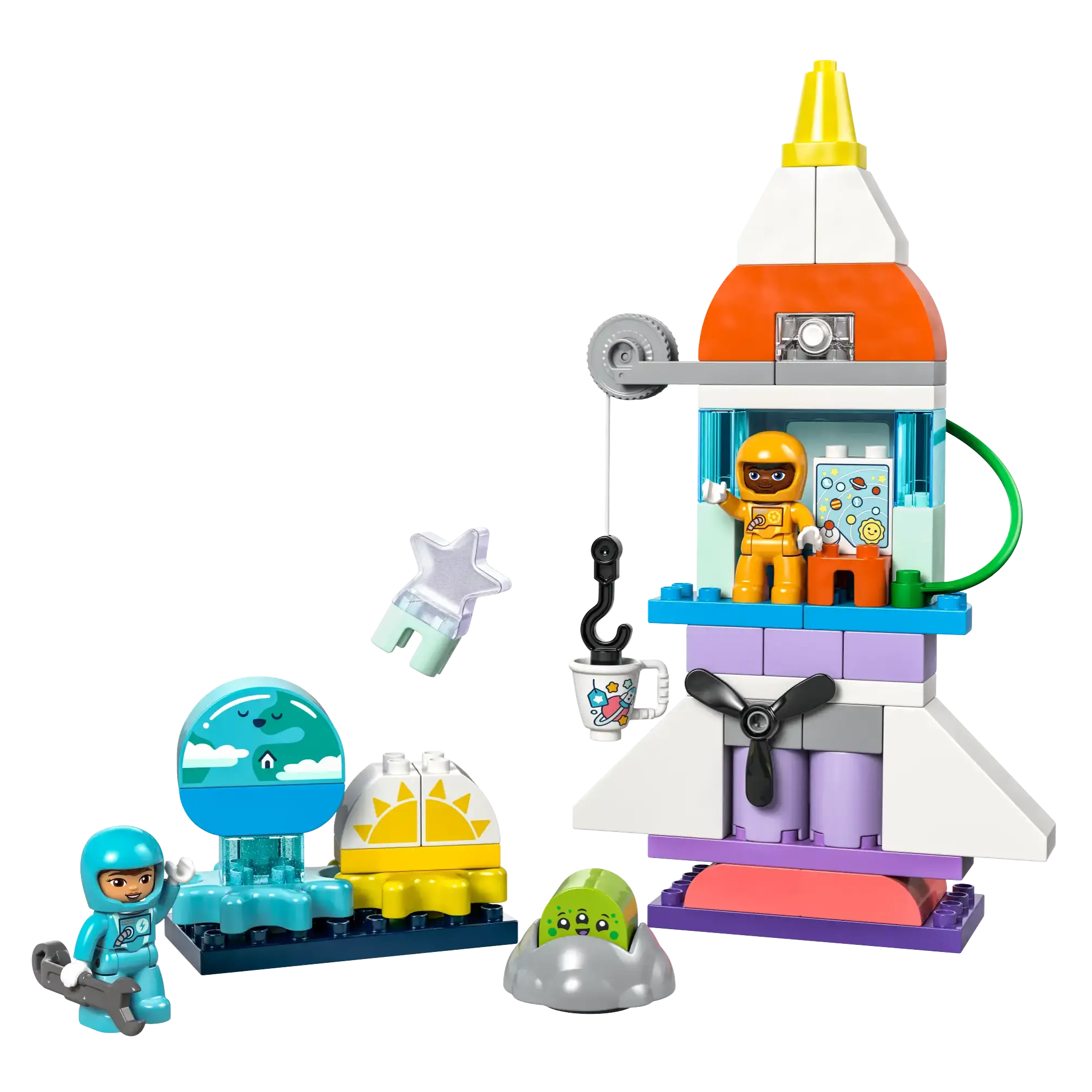 LEGO DUPLO 10422 3-in-1 Space Shuttle with Astronauts