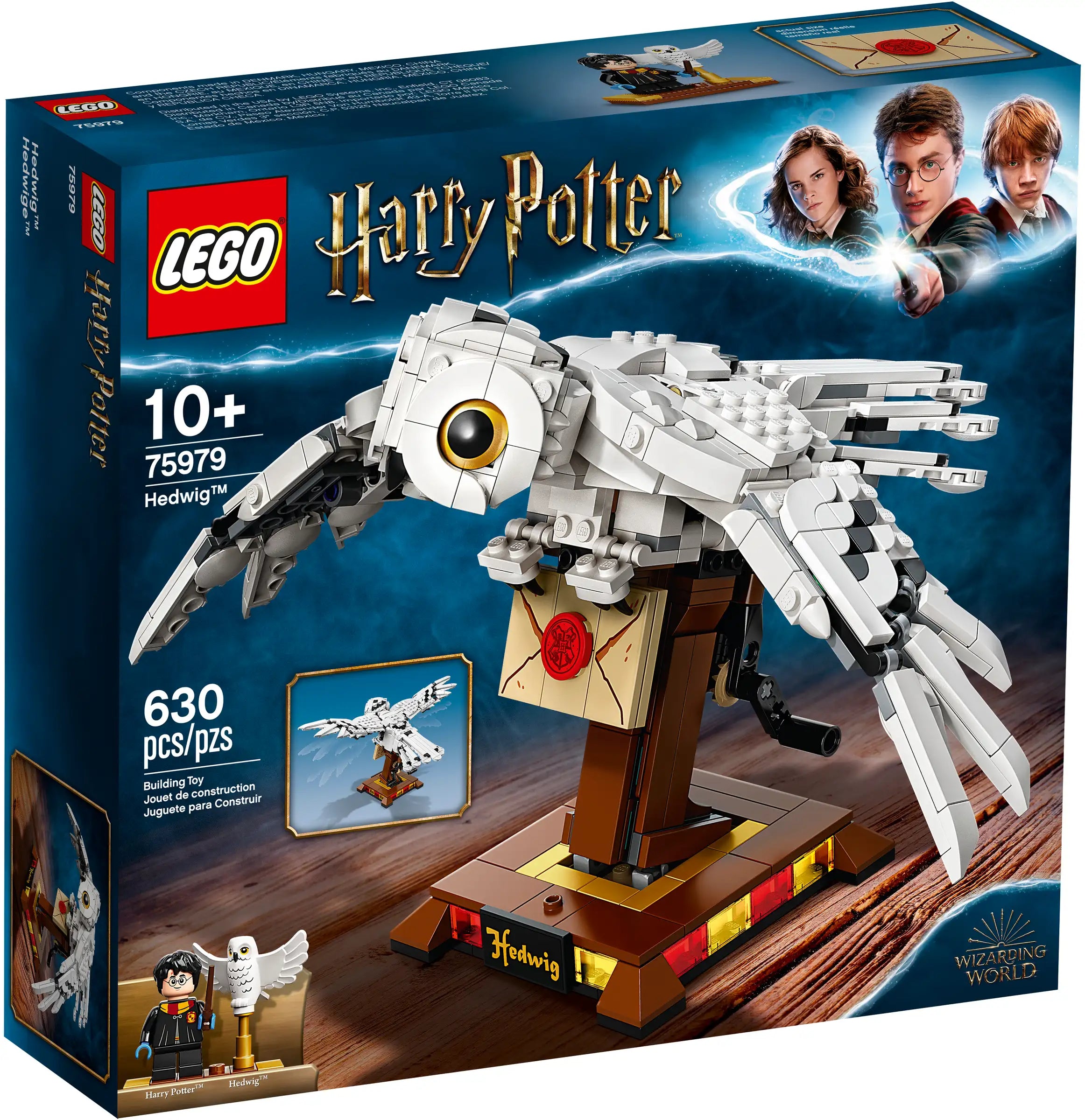 LEGO Harry Potter 75979 Hedwig™ Owl Model with Moving Wings