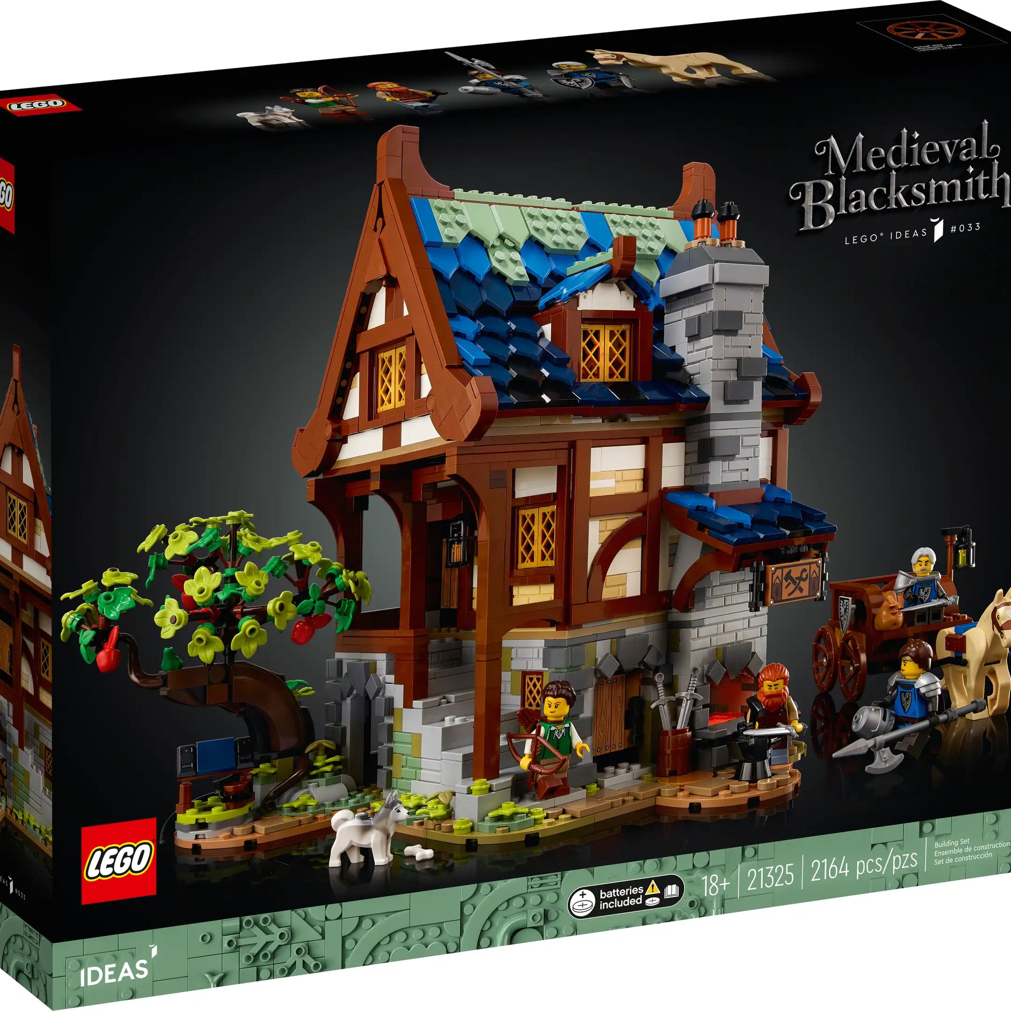 LEGO IDEAS 21325 Medieval Blacksmith Building Set