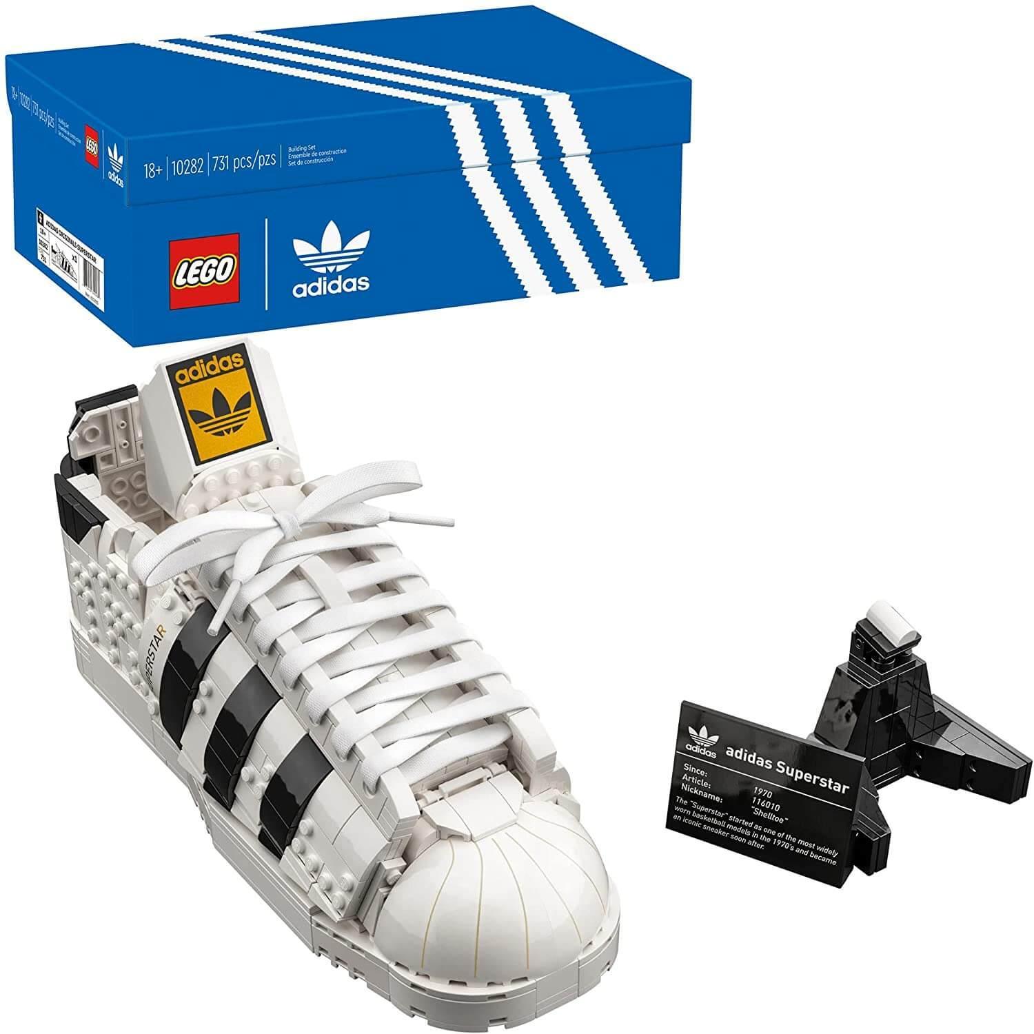 LEGO 10282 Adidas Superstar Trainer Building Kit 731 Pieces