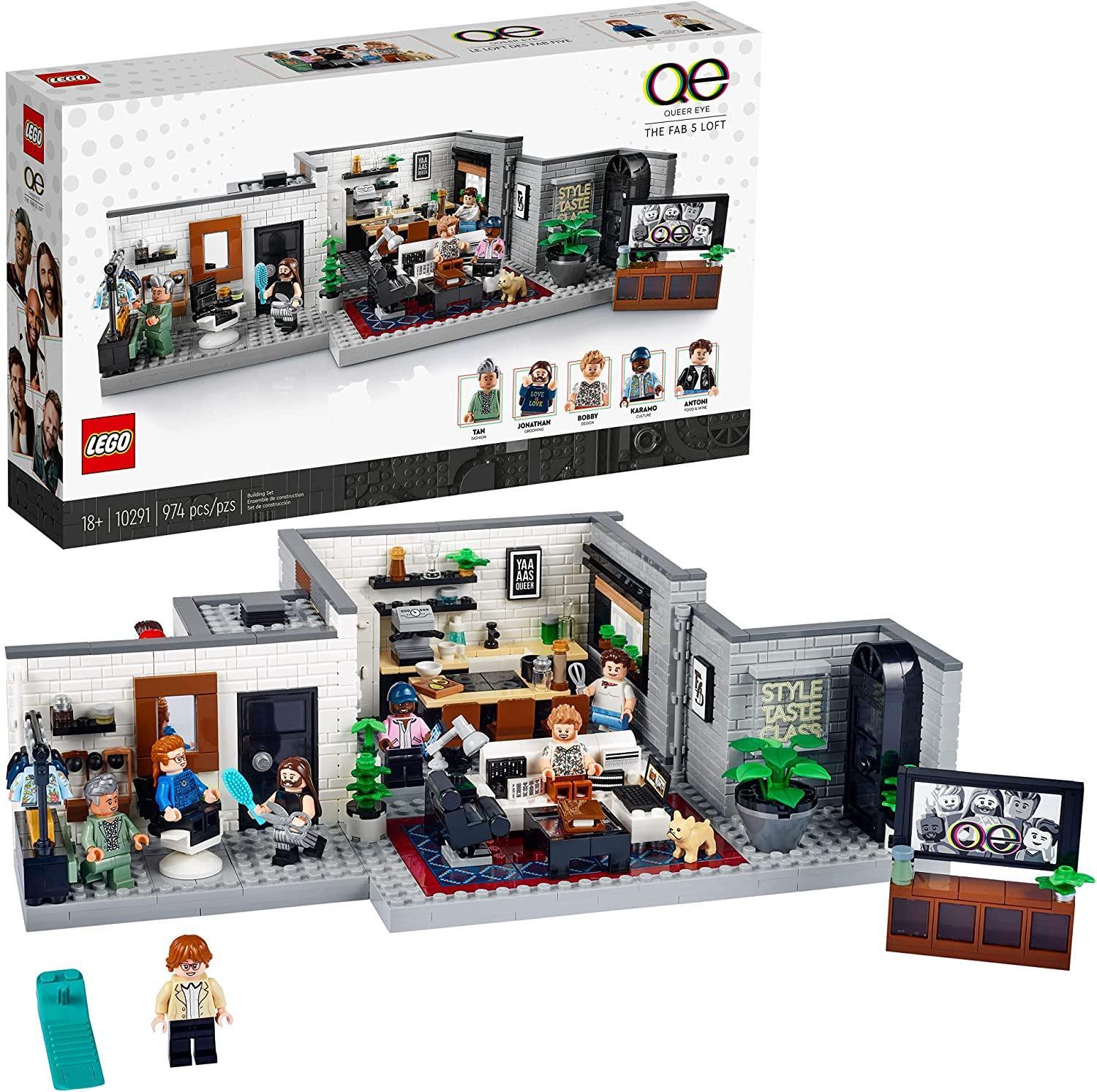 LEGO 10291 Queer Eye Fab 5 Loft Building Set