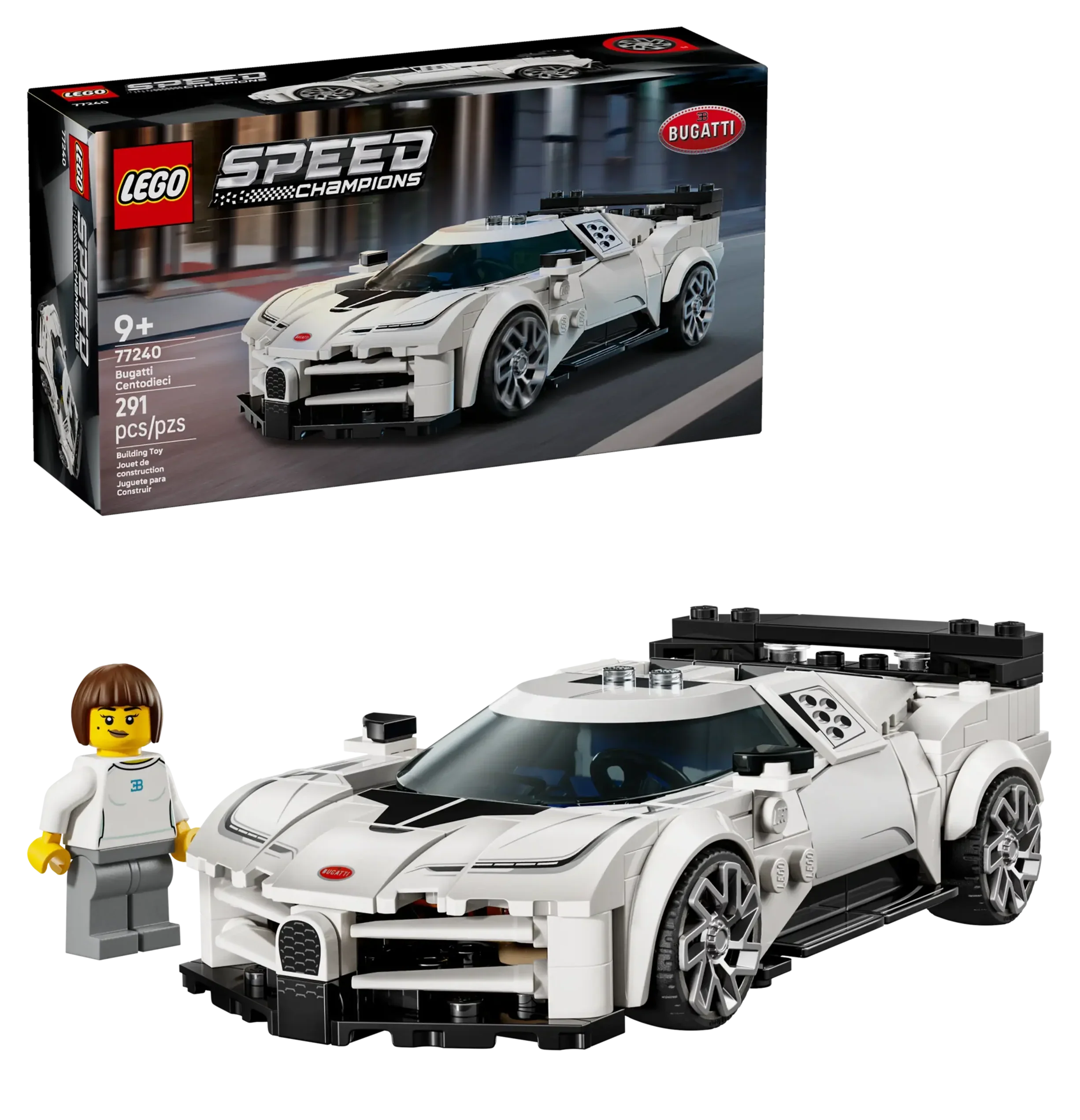 LEGO Speed Champions Bugatti Centodieci Sports Car Set