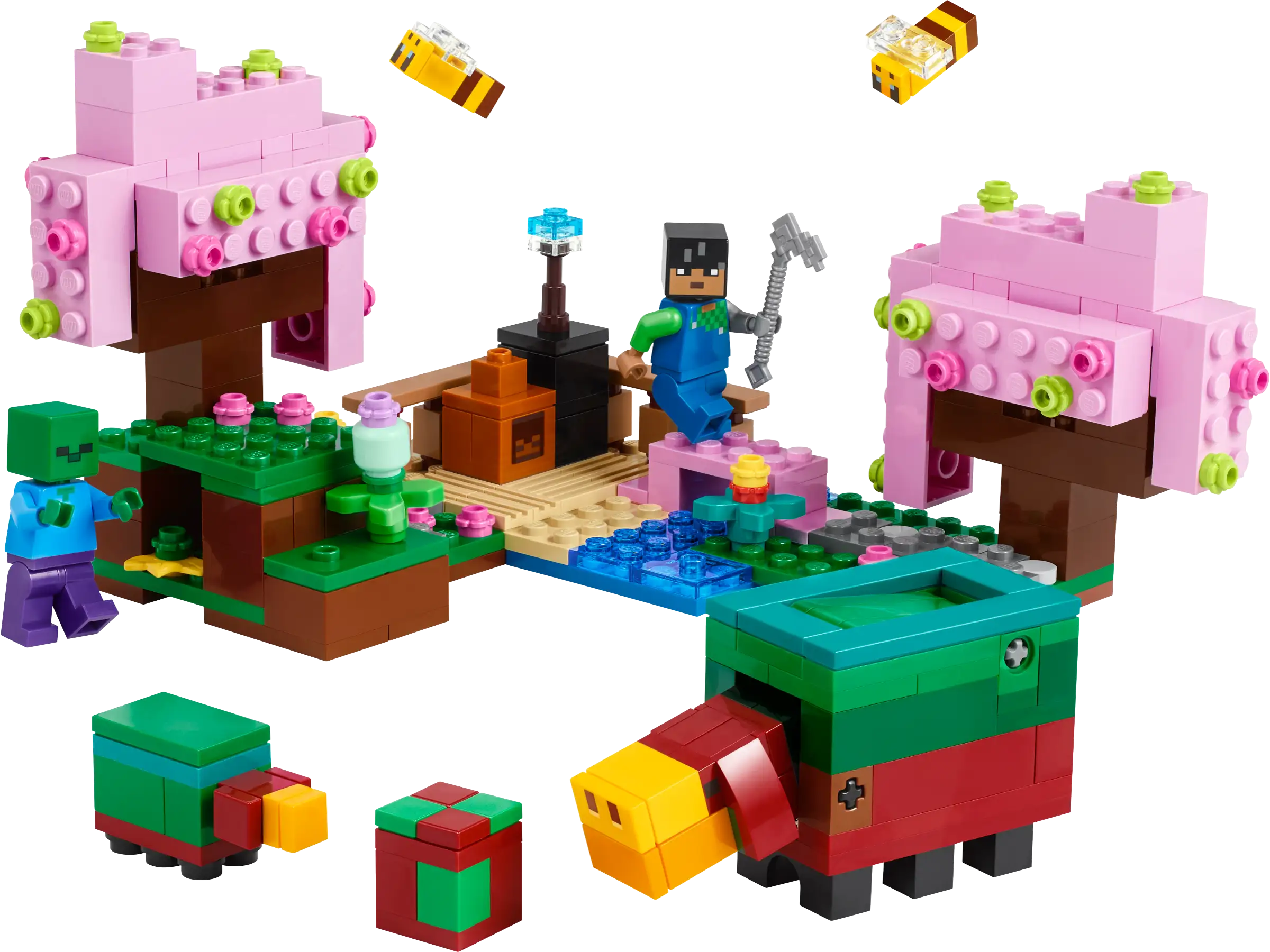 LEGO Minecraft Cherry Blossom Garden Playset 21260