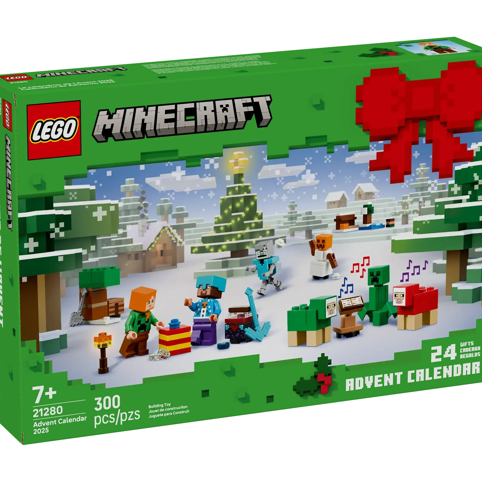 LEGO Minecraft Advent Calendar 2025 with 24 Surprises