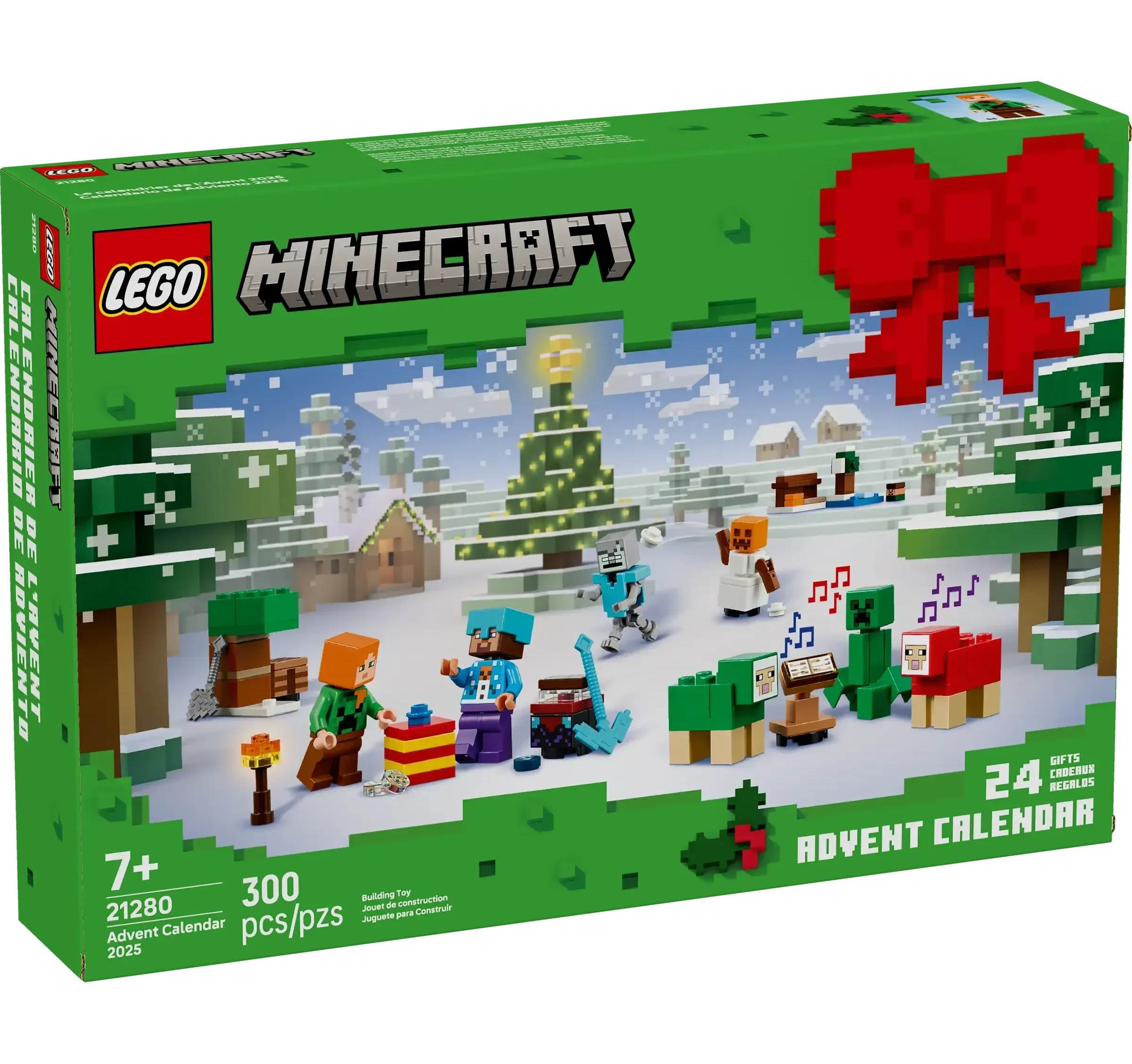 LEGO Minecraft Advent Calendar 2025 with 24 Surprises