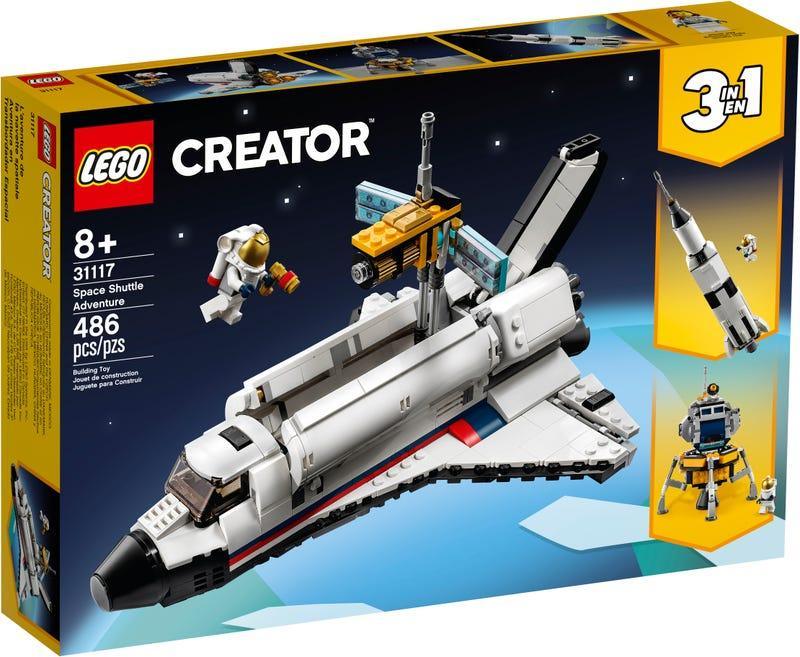 LEGO Creator 3in1 Space Shuttle Adventure Building Set 31117