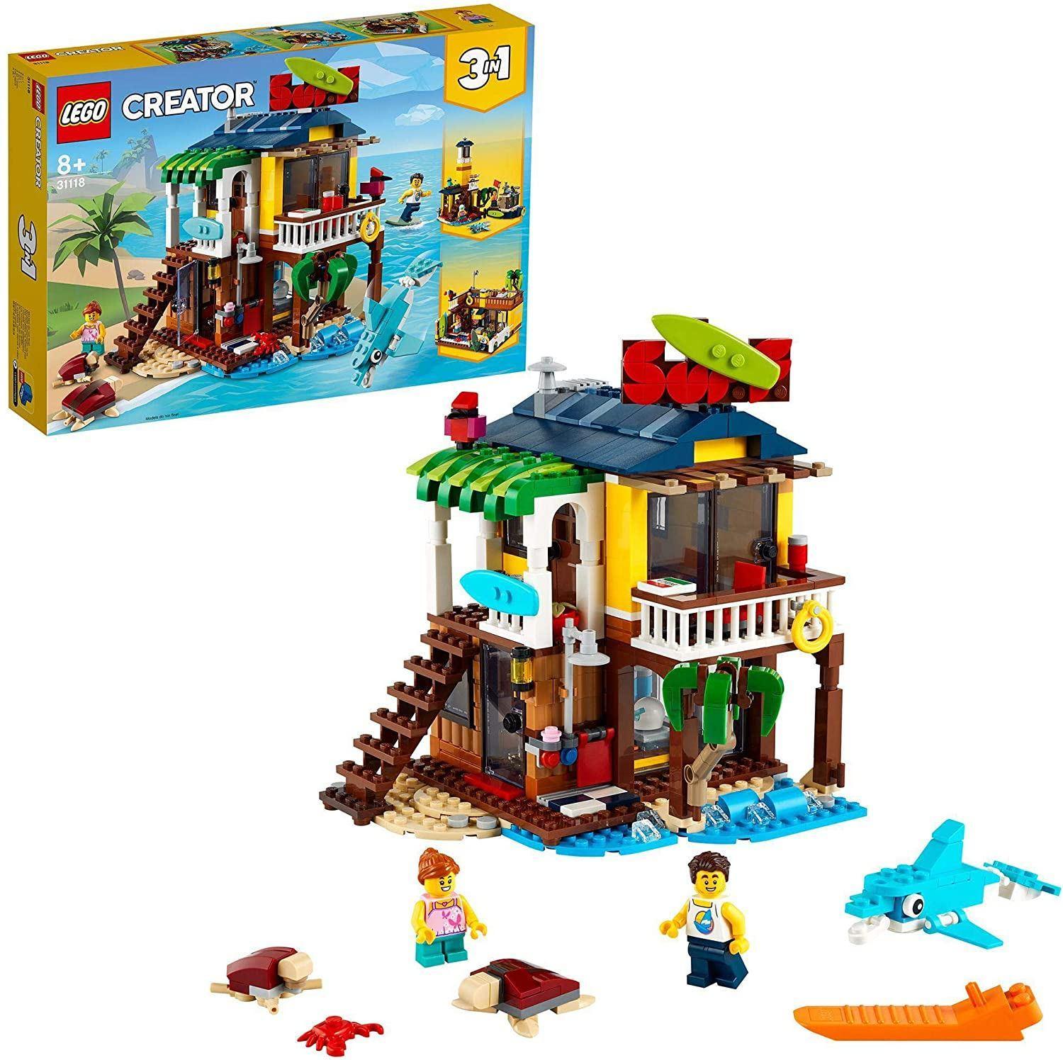 LEGO Creator 3in1 Surfer Beach House with Minifigures