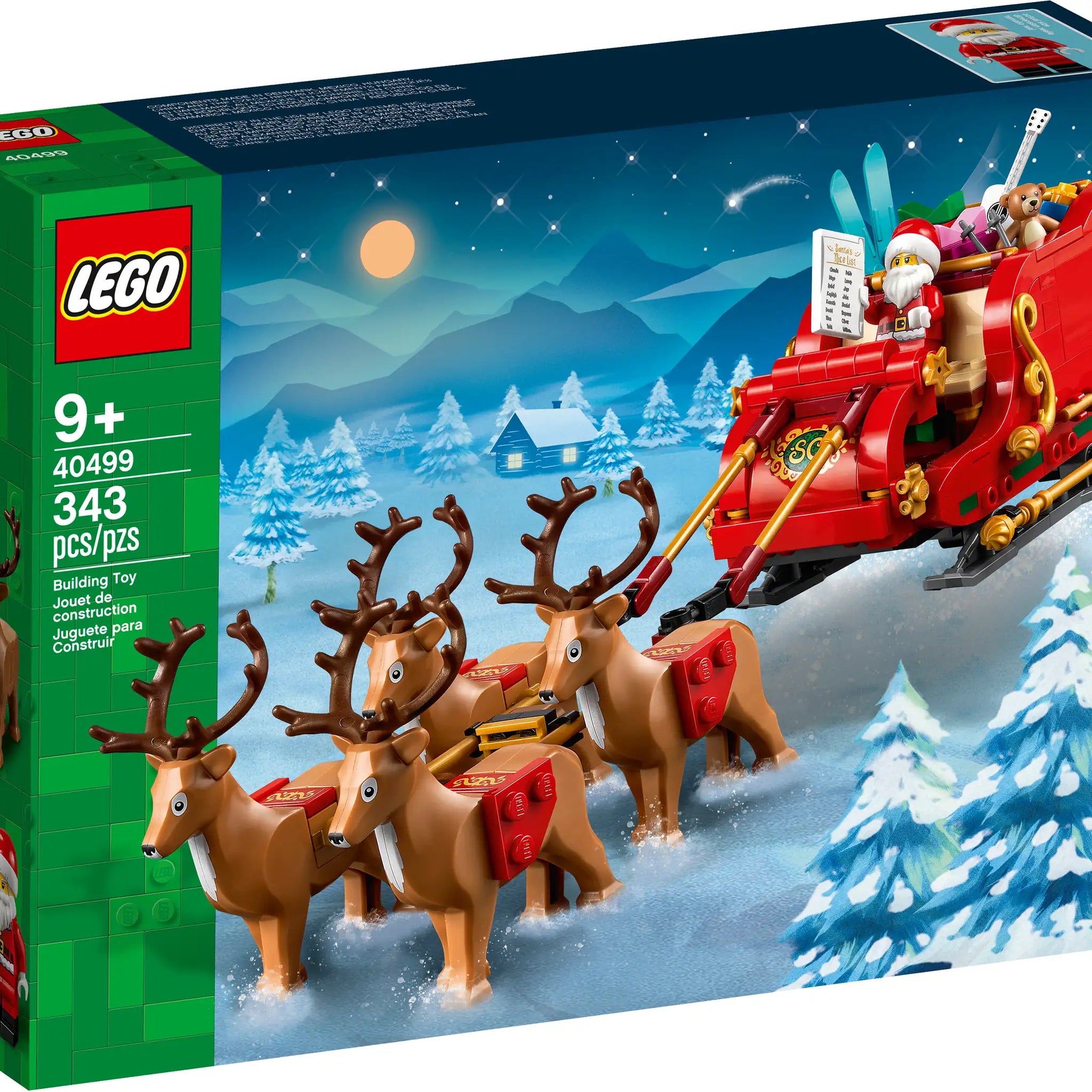 LEGO 40499 Santa Sleigh with Reindeer and Gifts