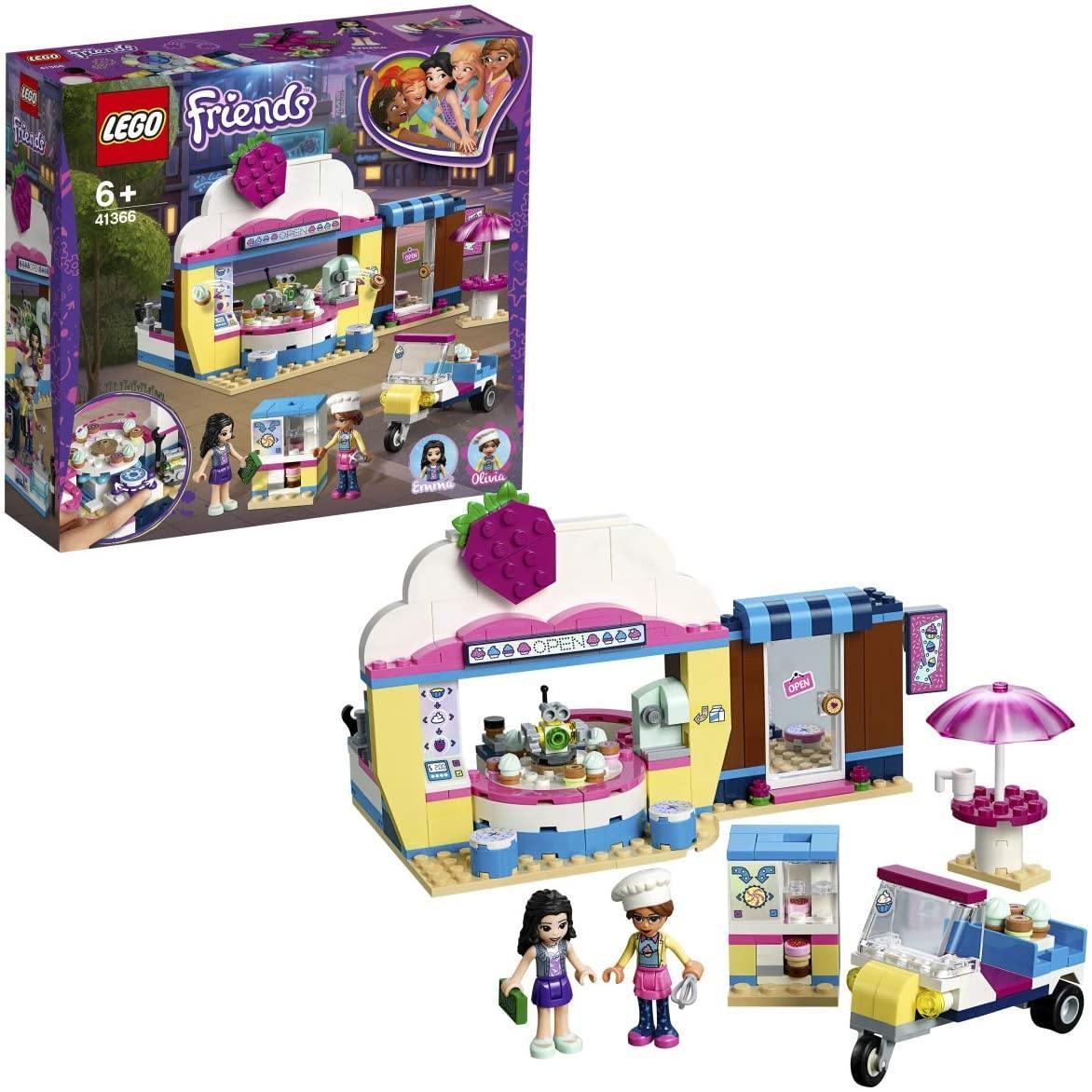 LEGO Friends 41366 Olivia's Cupcake Café Playset with Mini-Dolls