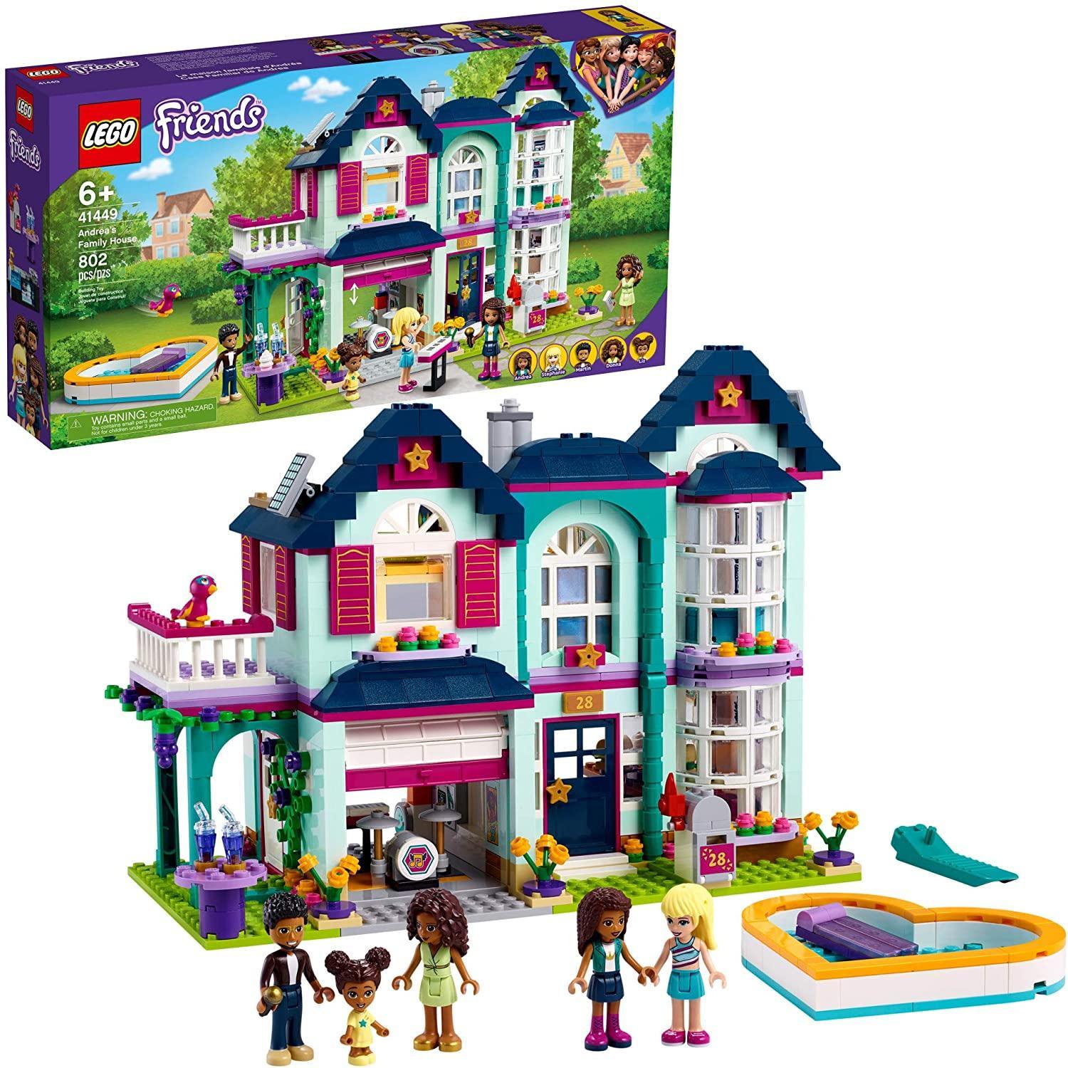 LEGO Friends 41449 Andrea’s Family House with 5 Mini-Dolls