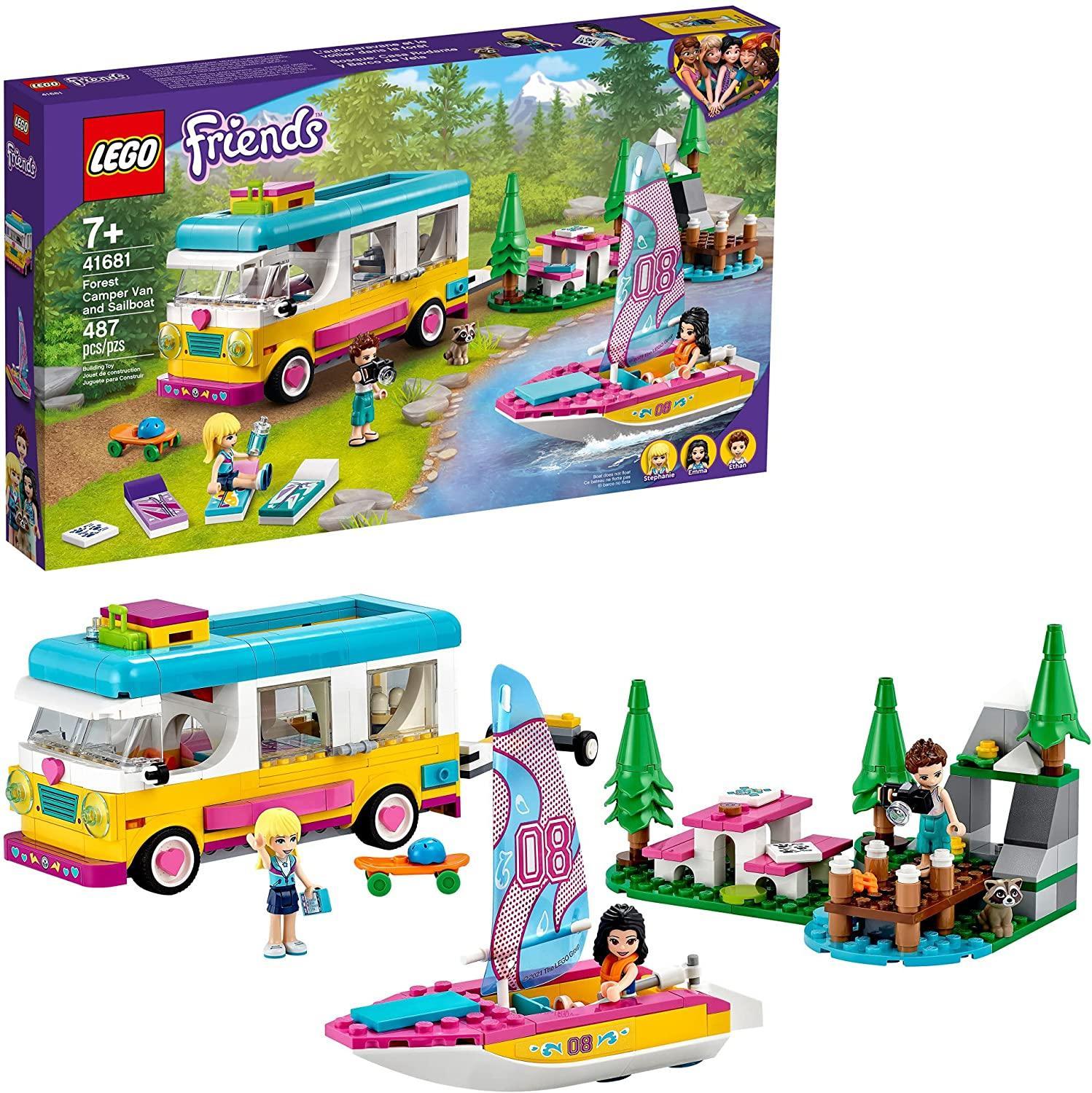 LEGO Friends 41681 Camper Van & Sailboat Playset