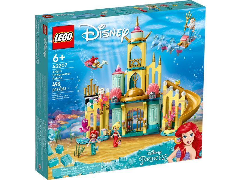 LEGO 43207 Disney Ariel's Underwater Palace Set for Ages 6+