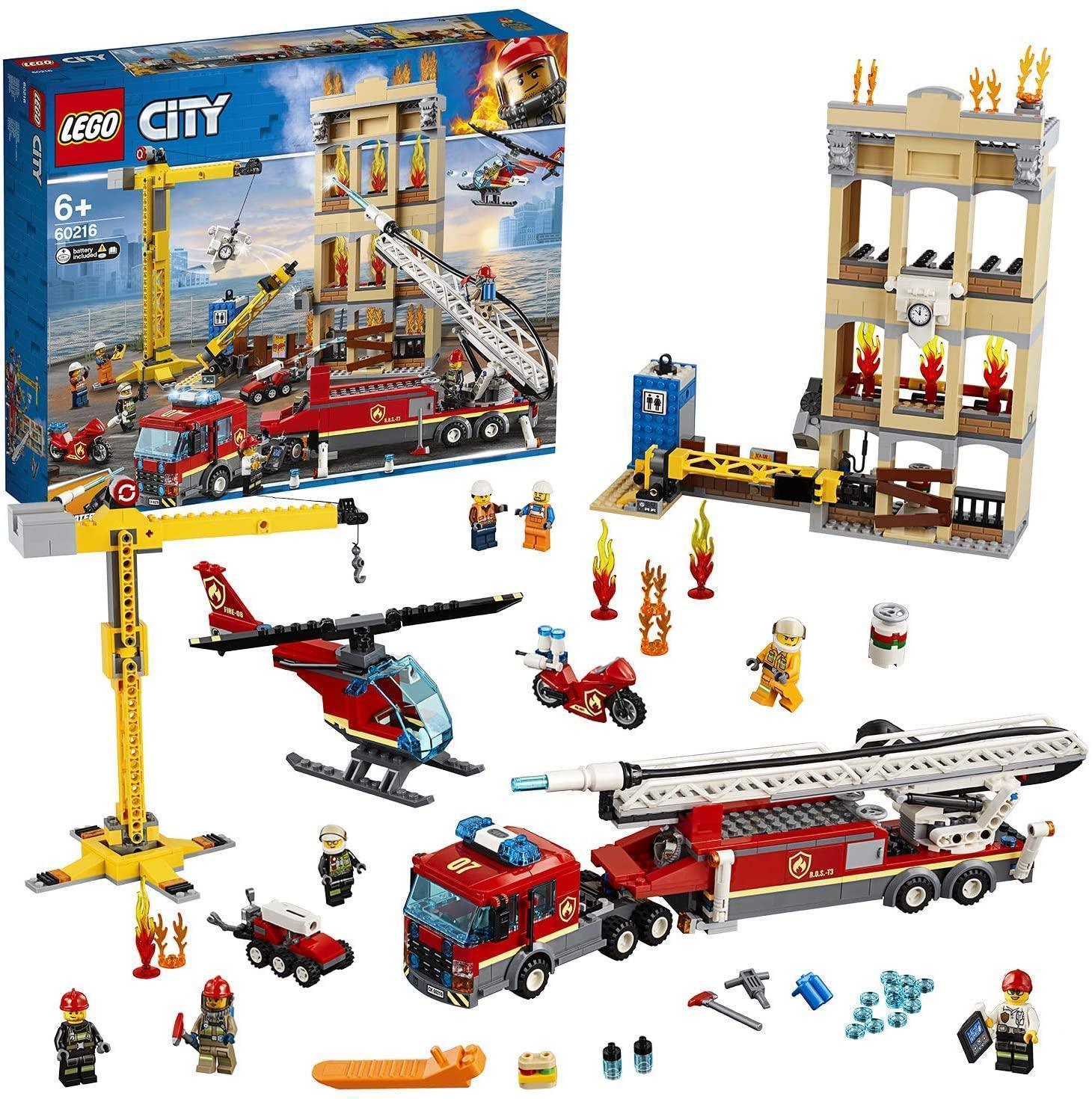 LEGO 60216 City Fire Brigade Fire Engine & Helicopter Set