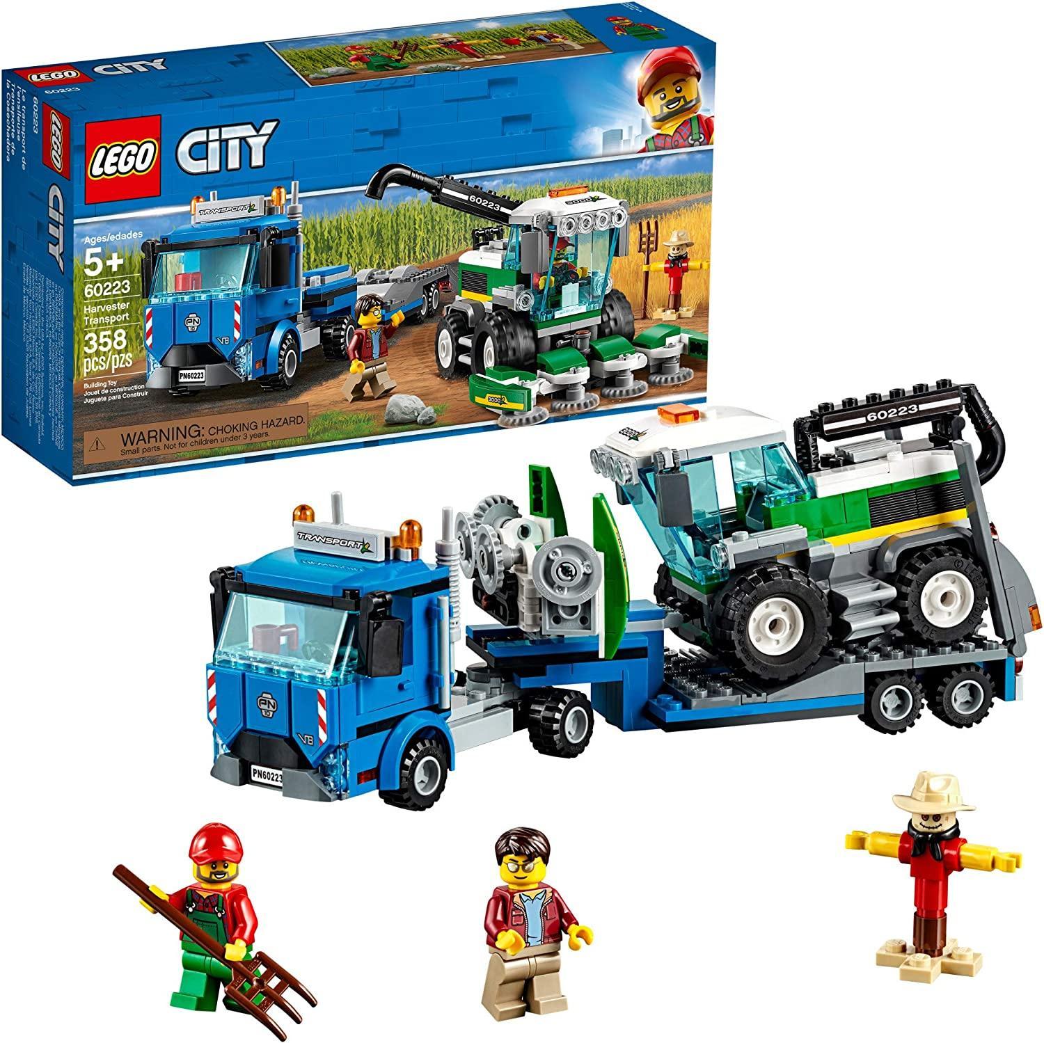 LEGO 60223 City Harvester Transport Building Kit with Minifigures