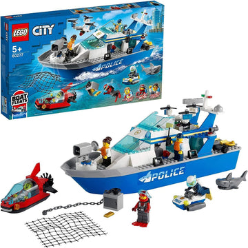 LEGO City 60277 Police Patrol Boat & Drone Set