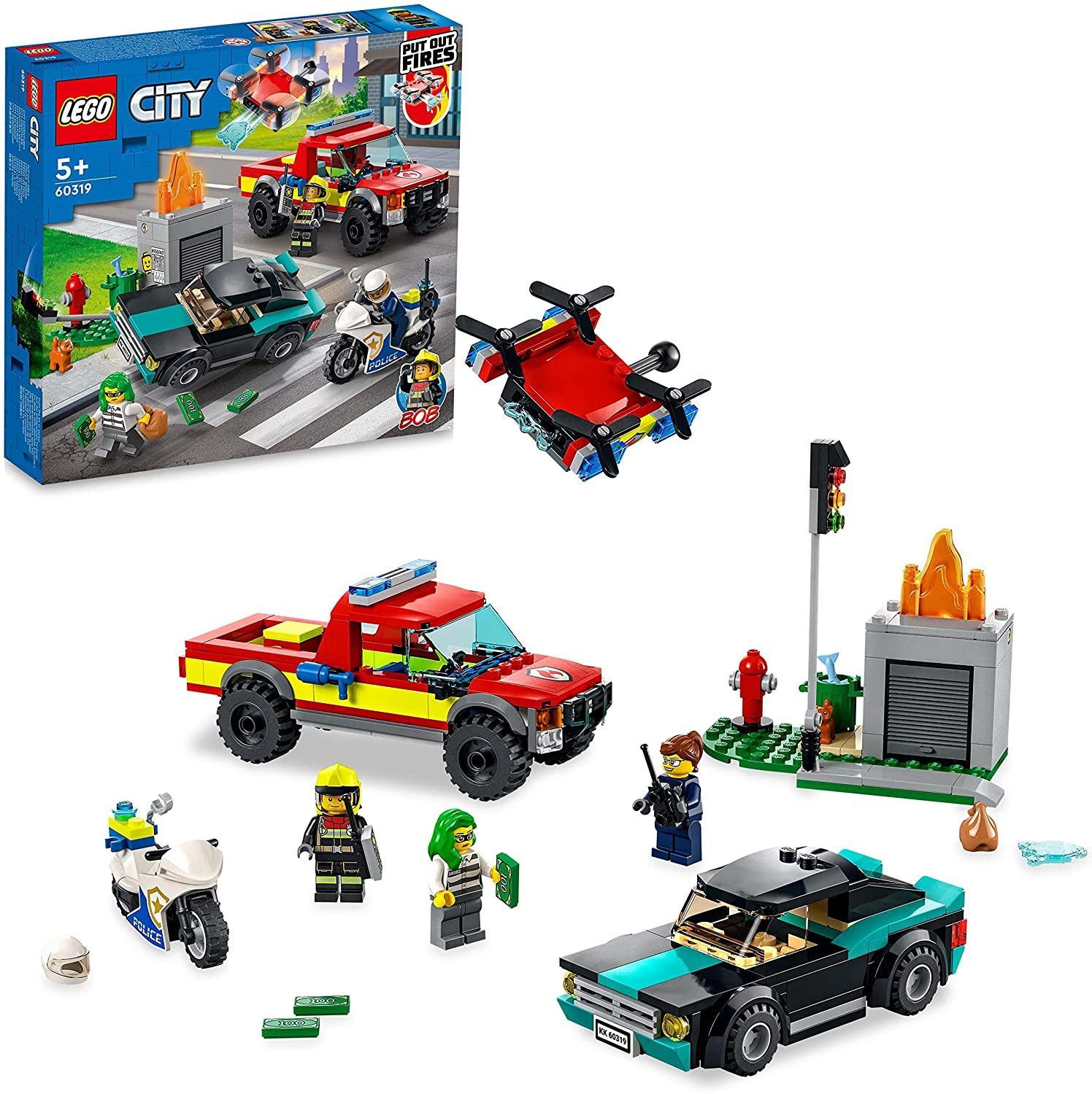 LEGO City 60319 Fire Rescue & Police Chase Set