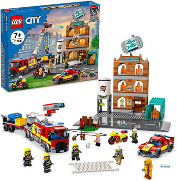 LEGO City 60321 Fire Brigade Playset with 7 Minifigures