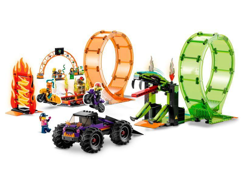LEGO City 60339 Stuntz Double Loop Motorbike Arena Set