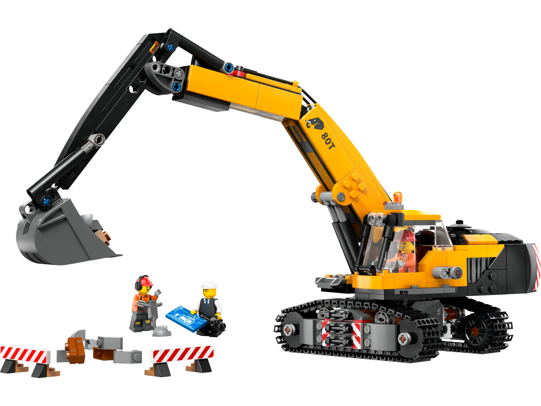 LEGO City 60420 Yellow Construction Excavator Playset