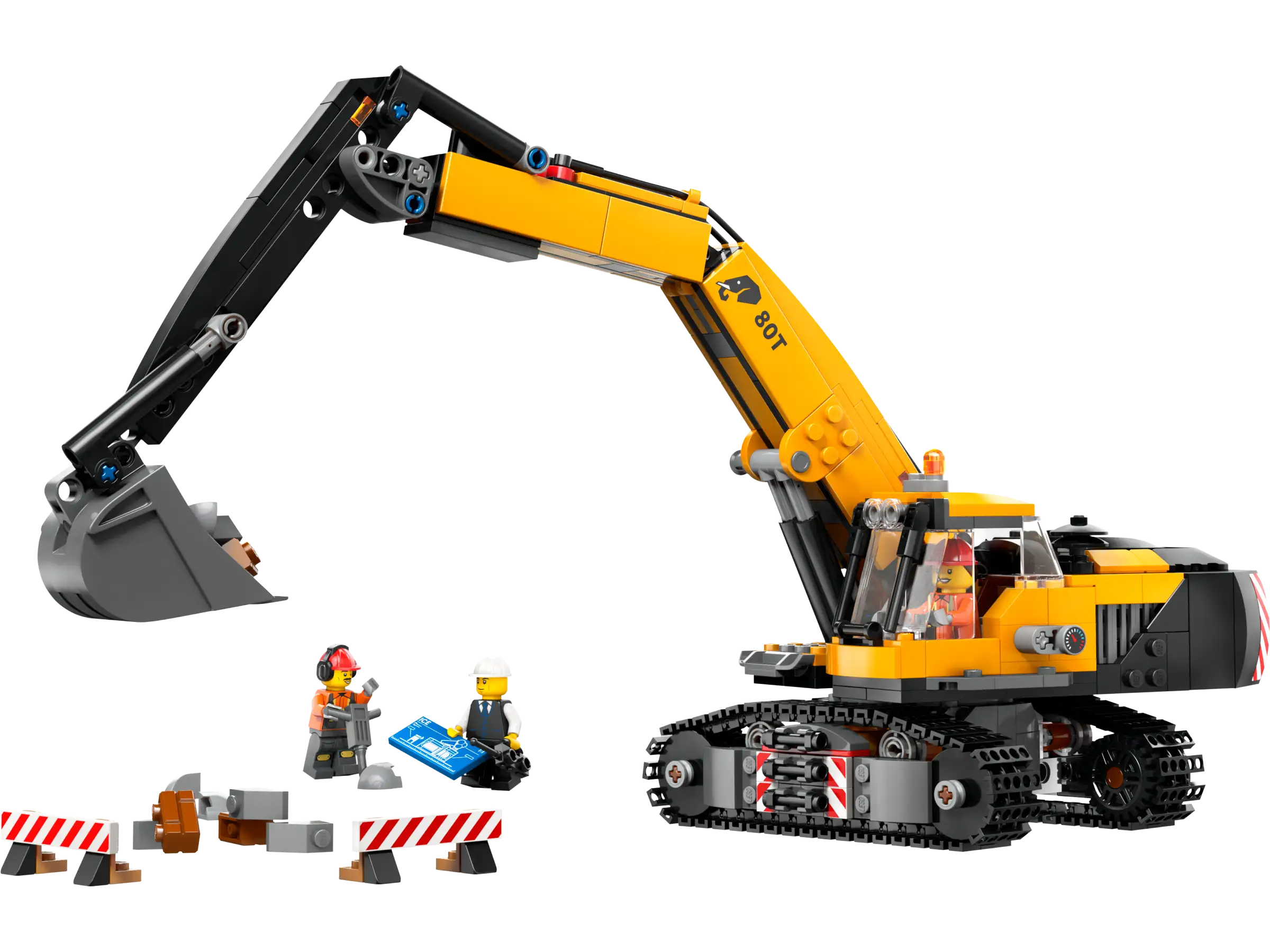 LEGO City 60420 Yellow Construction Excavator Playset