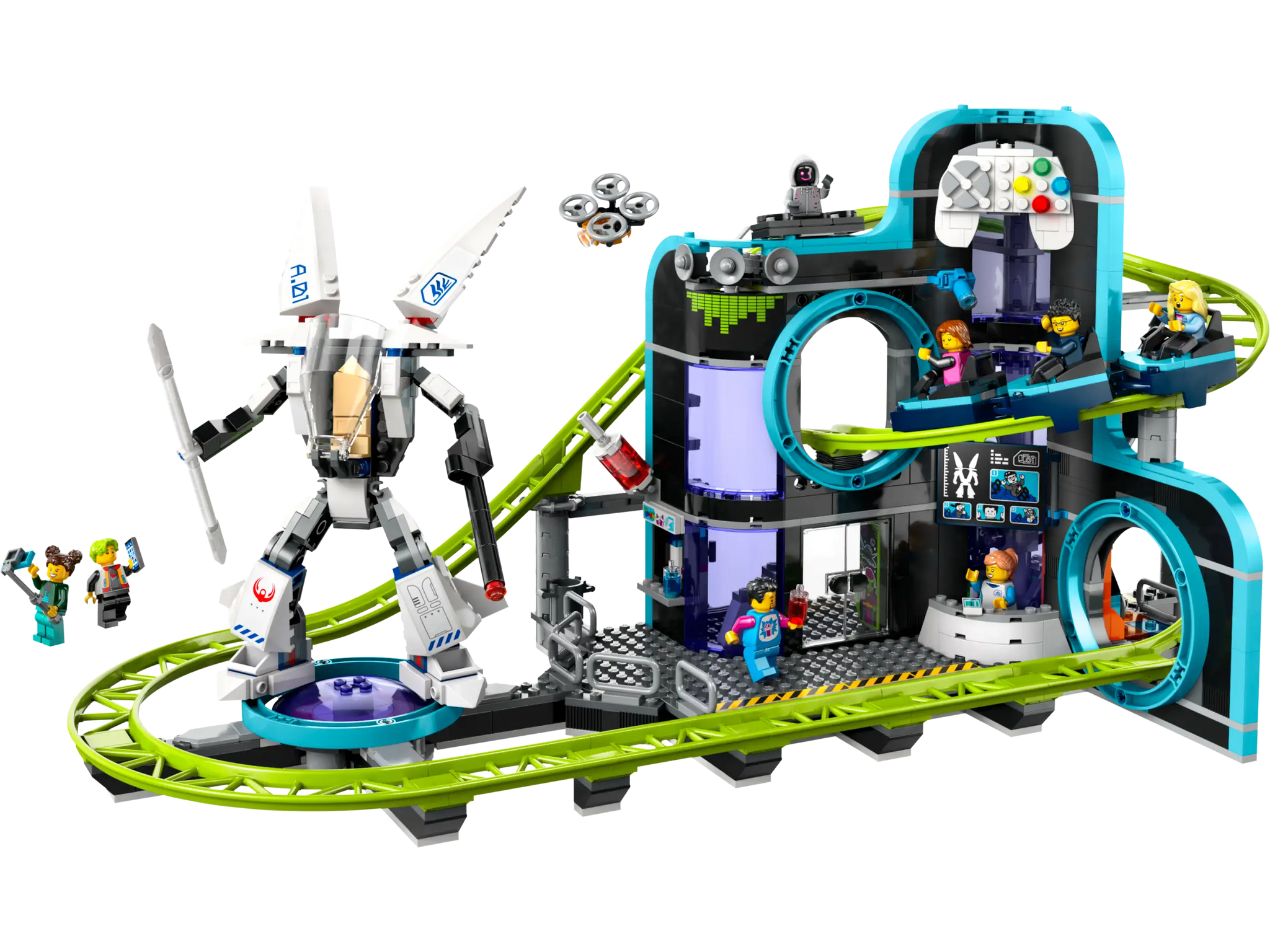 LEGO City Robot World Roller-Coaster Park Playset 60421