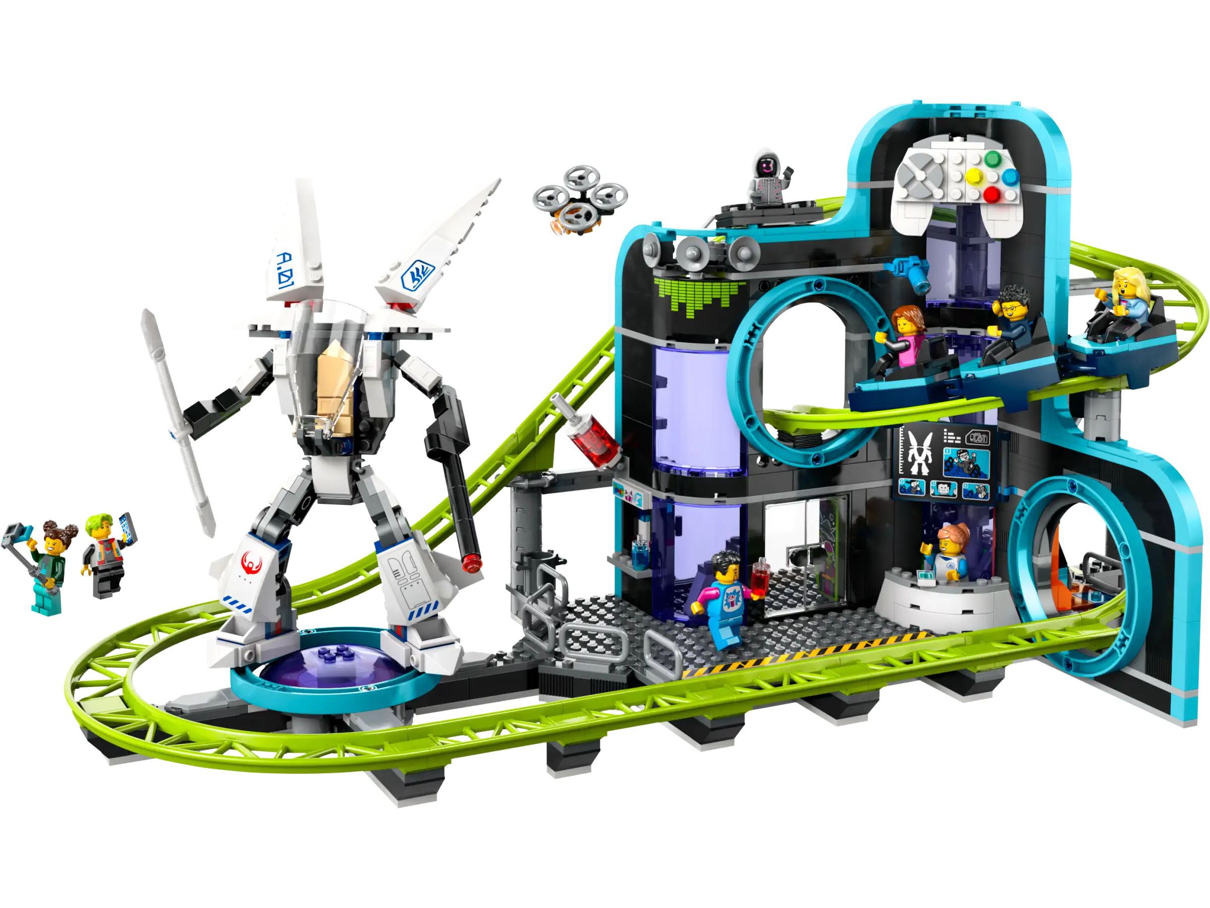 LEGO City Robot World Roller-Coaster Park Playset 60421