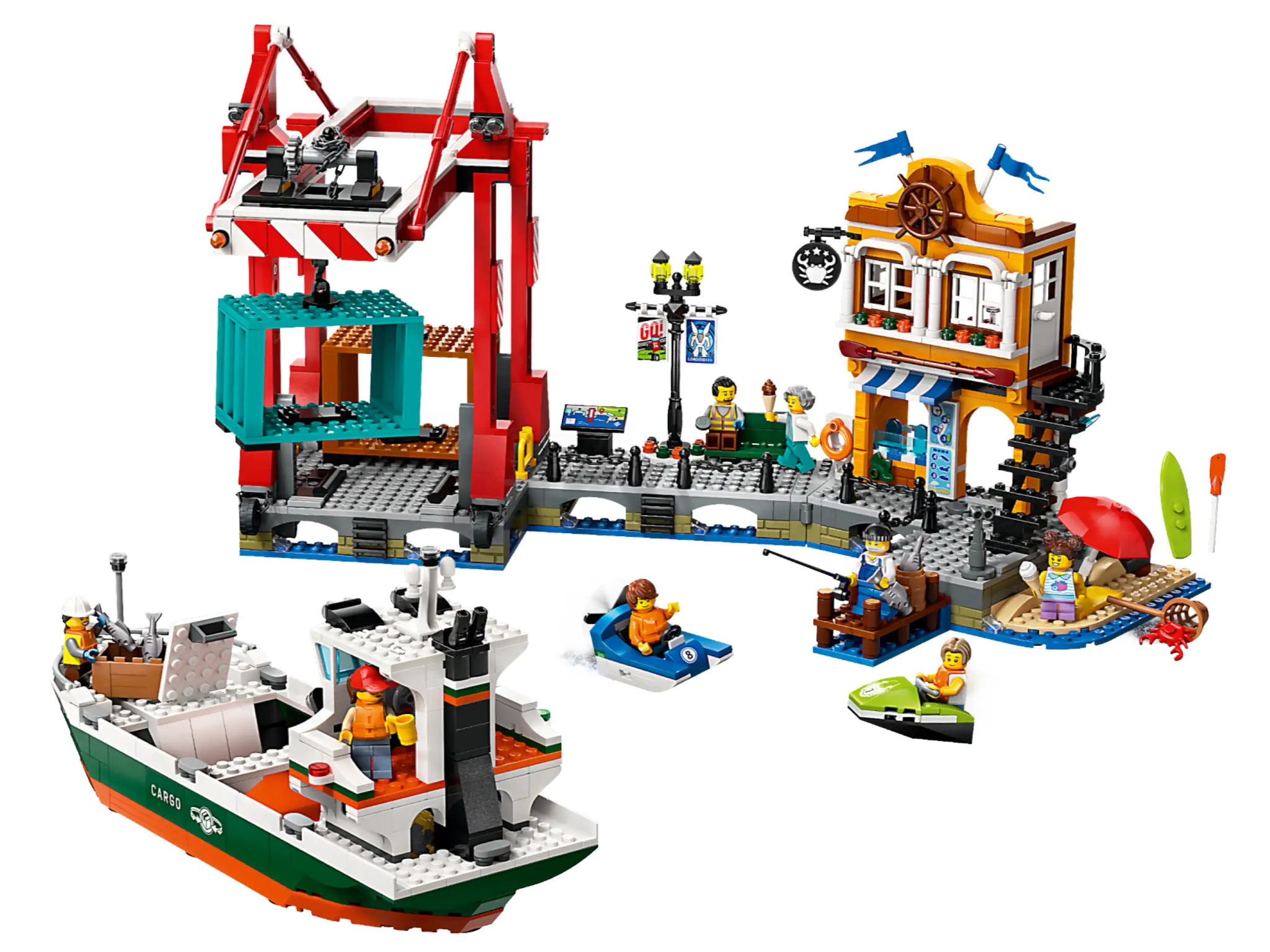 LEGO City Seaside Harbor with Cargo Ship Playset 60422