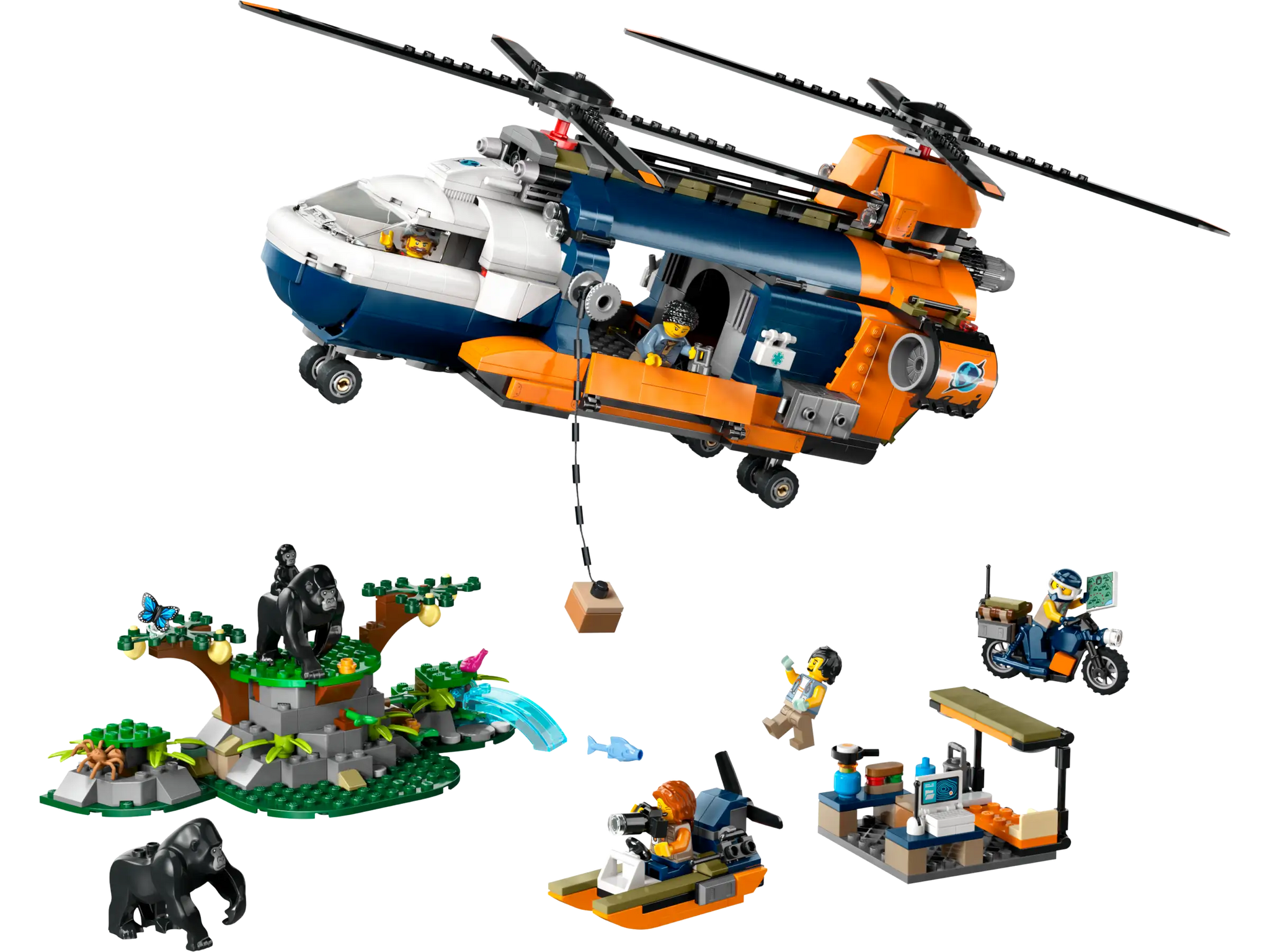 LEGO City Jungle Explorer Helicopter Playset 60437