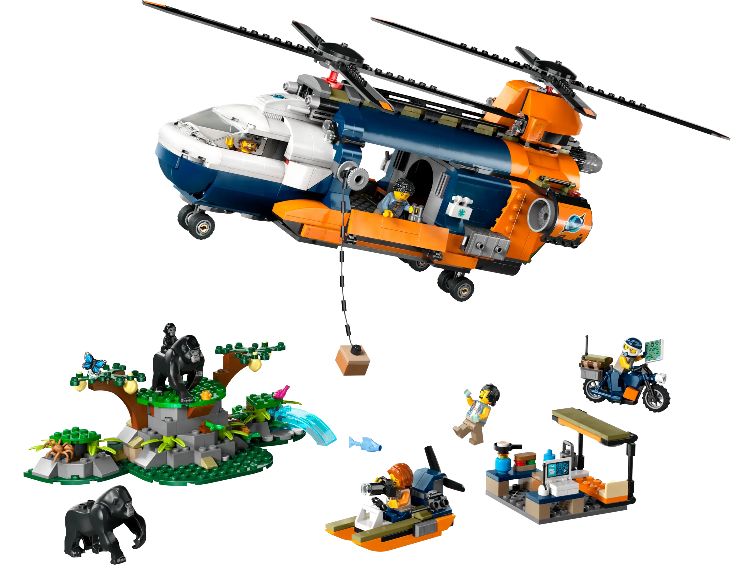 LEGO City Jungle Explorer Helicopter Playset 60437