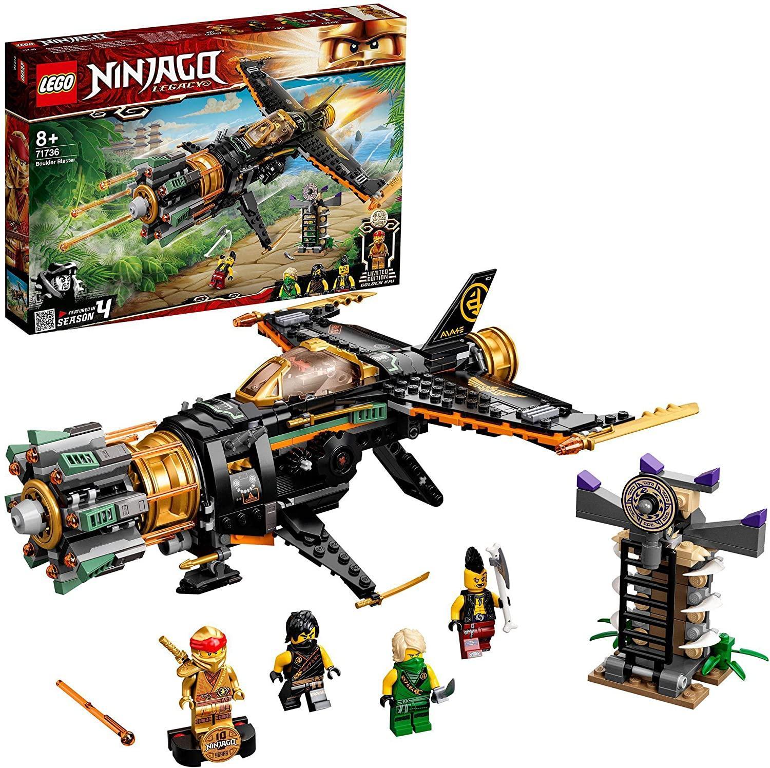 LEGO Ninjago 71736 Boulder Blaster Aeroplane with Minifigures