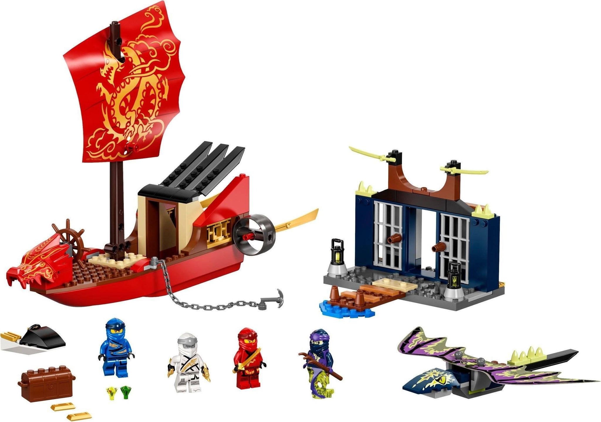 LEGO 71749 NINJAGO Final Flight of Destiny’s Bounty Set