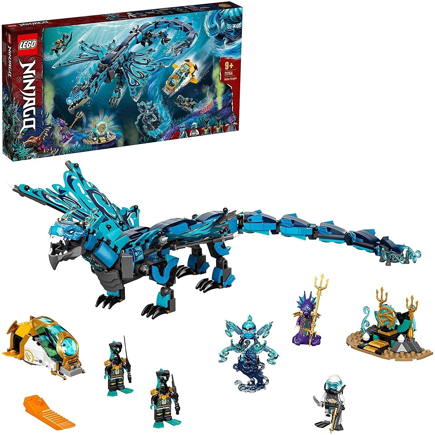 LEGO Ninjago Water Dragon Playset 71754 with 5 Minifigures